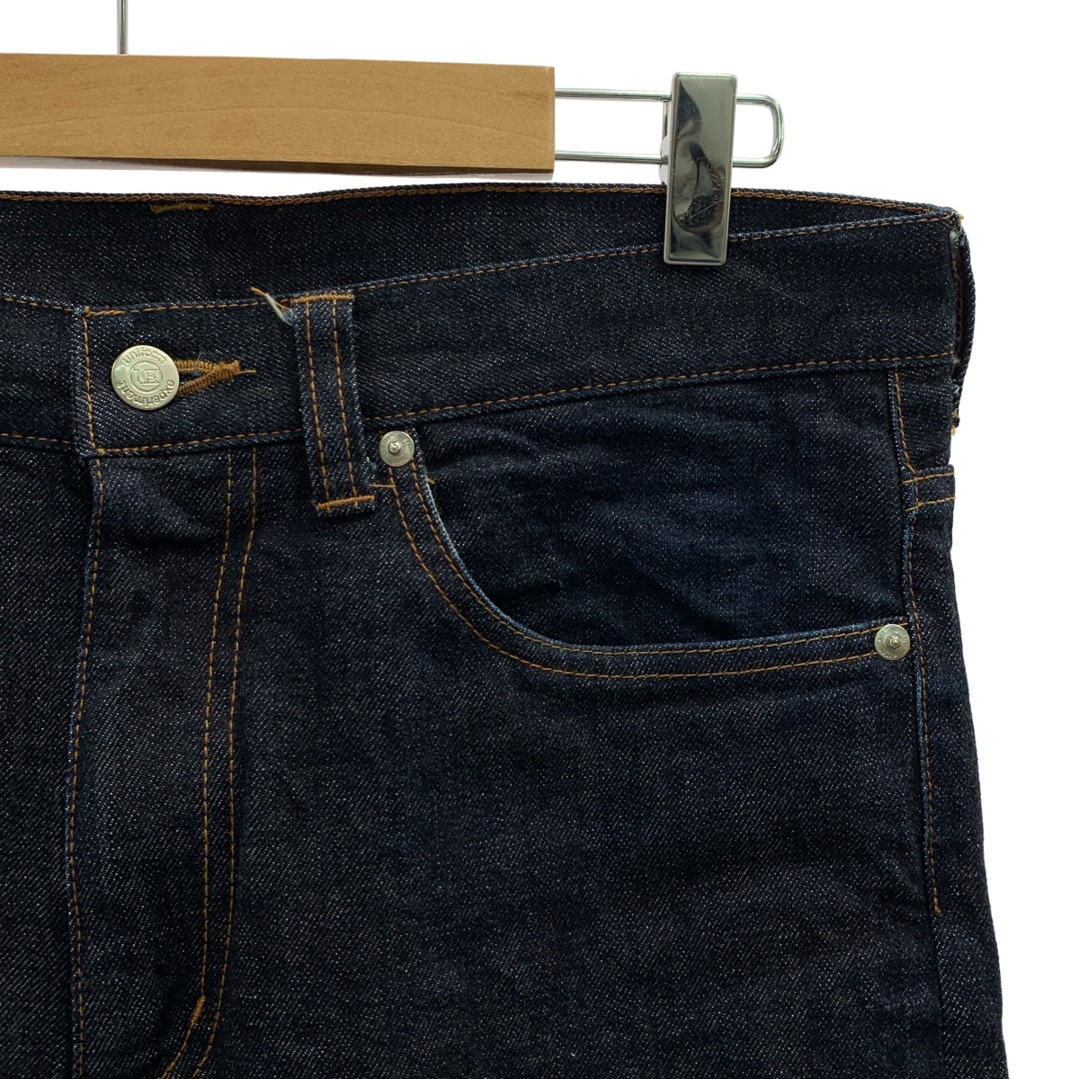 uniform experiment / ユニフォームエクスペリメント | 2023AW | RIGID DENIM TAPERED PANTS / リジッド デニム セルビッチ テーパード パンツ | 2 | メンズ