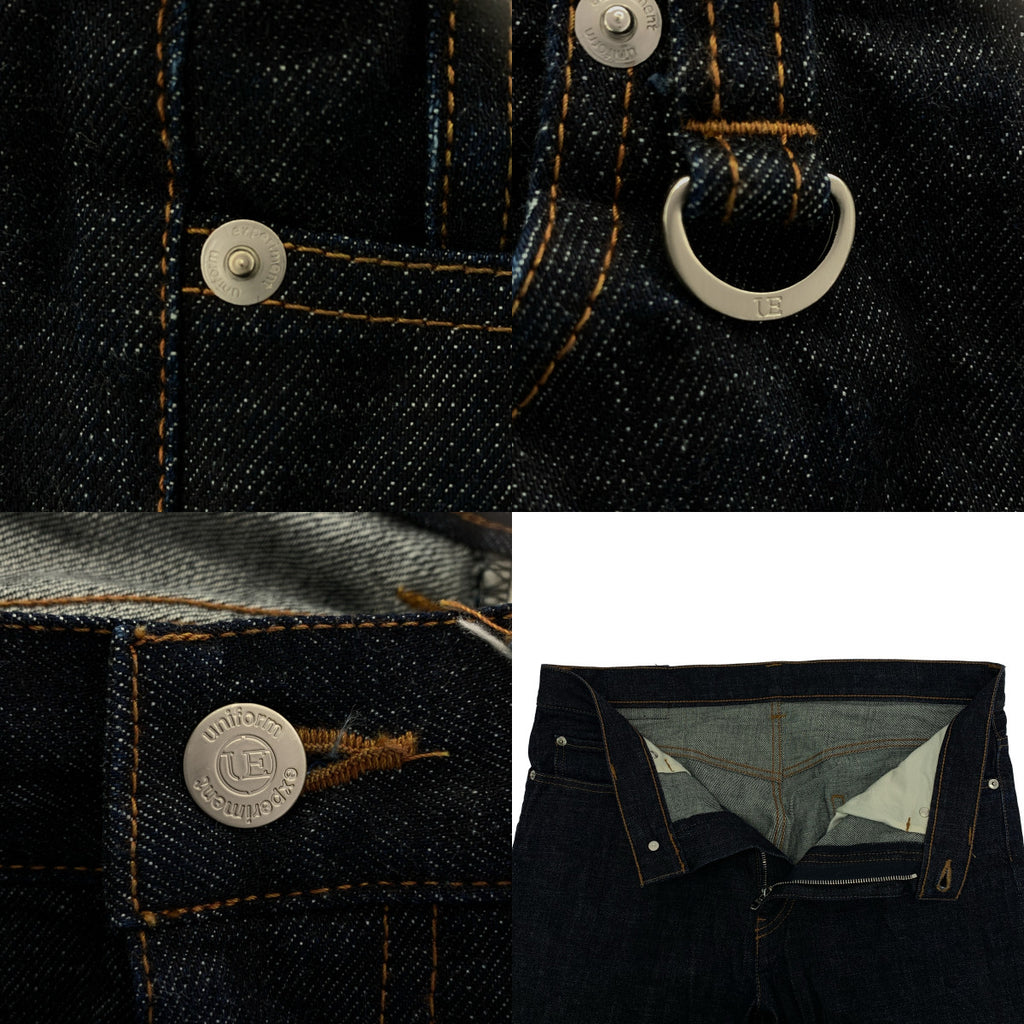 uniform experiment / ユニフォームエクスペリメント | 2023AW | RIGID DENIM TAPERED PANTS / リジッド デニム セルビッチ テーパード パンツ | 2 | メンズ