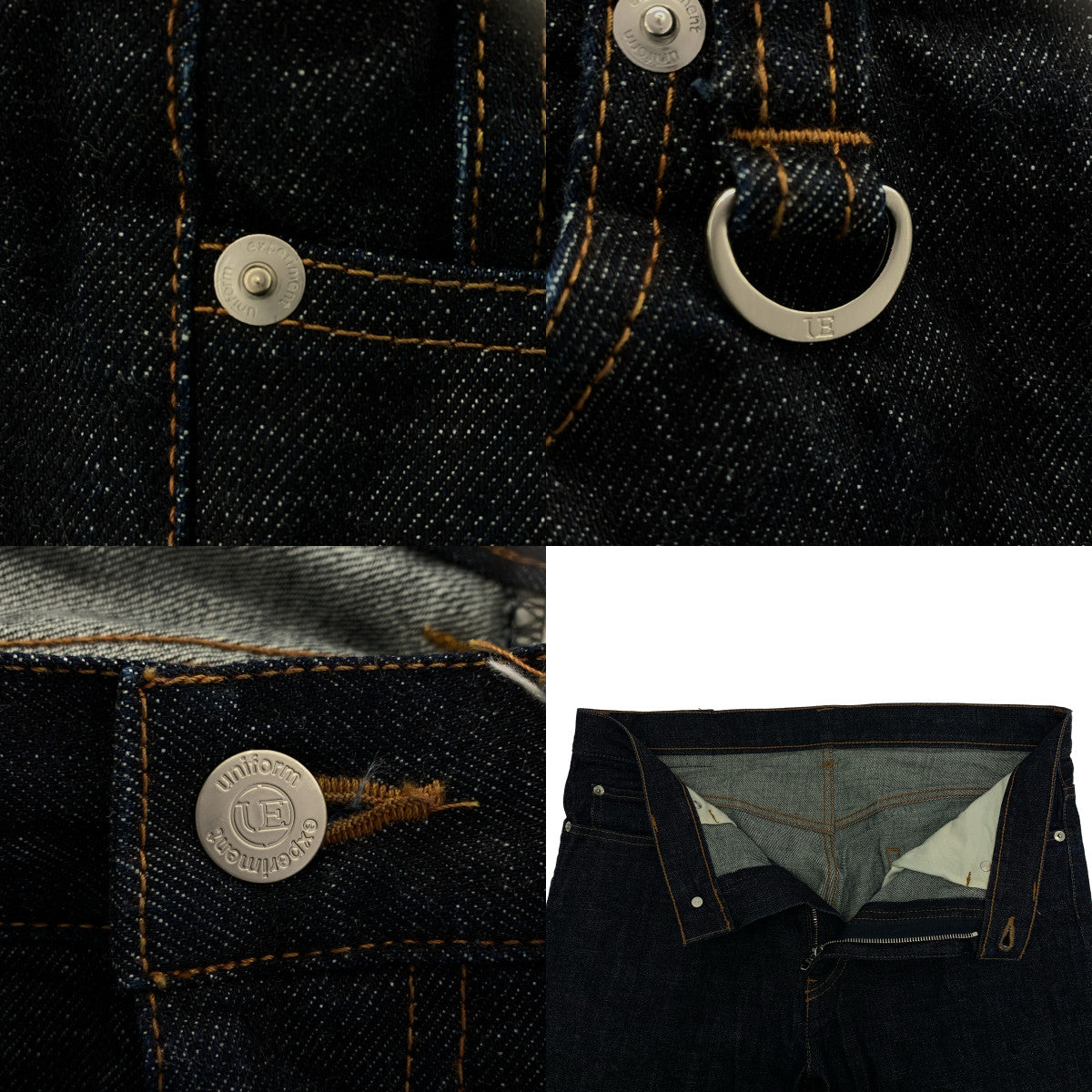 uniform experiment / ユニフォームエクスペリメント | 2023AW | RIGID DENIM TAPERED PANTS / リジッド デニム セルビッチ テーパード パンツ | 2 | メンズ