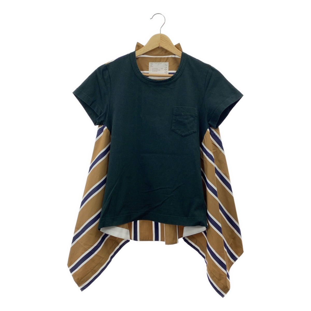 sacai | 棉府綢套頭衫 | 尺寸 1 | 黑色 / 棕色 / 海軍藍 / 白色 | 女款