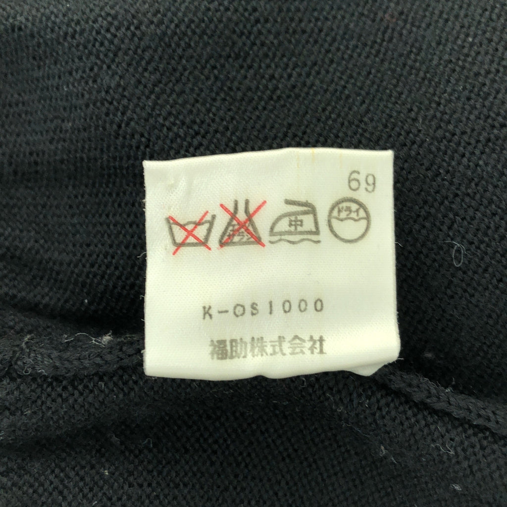 YVES SAINT LAURENT / イヴサンローラン | カフスボタン ロゴ刺しゅう モックネック ニット | M | レディース