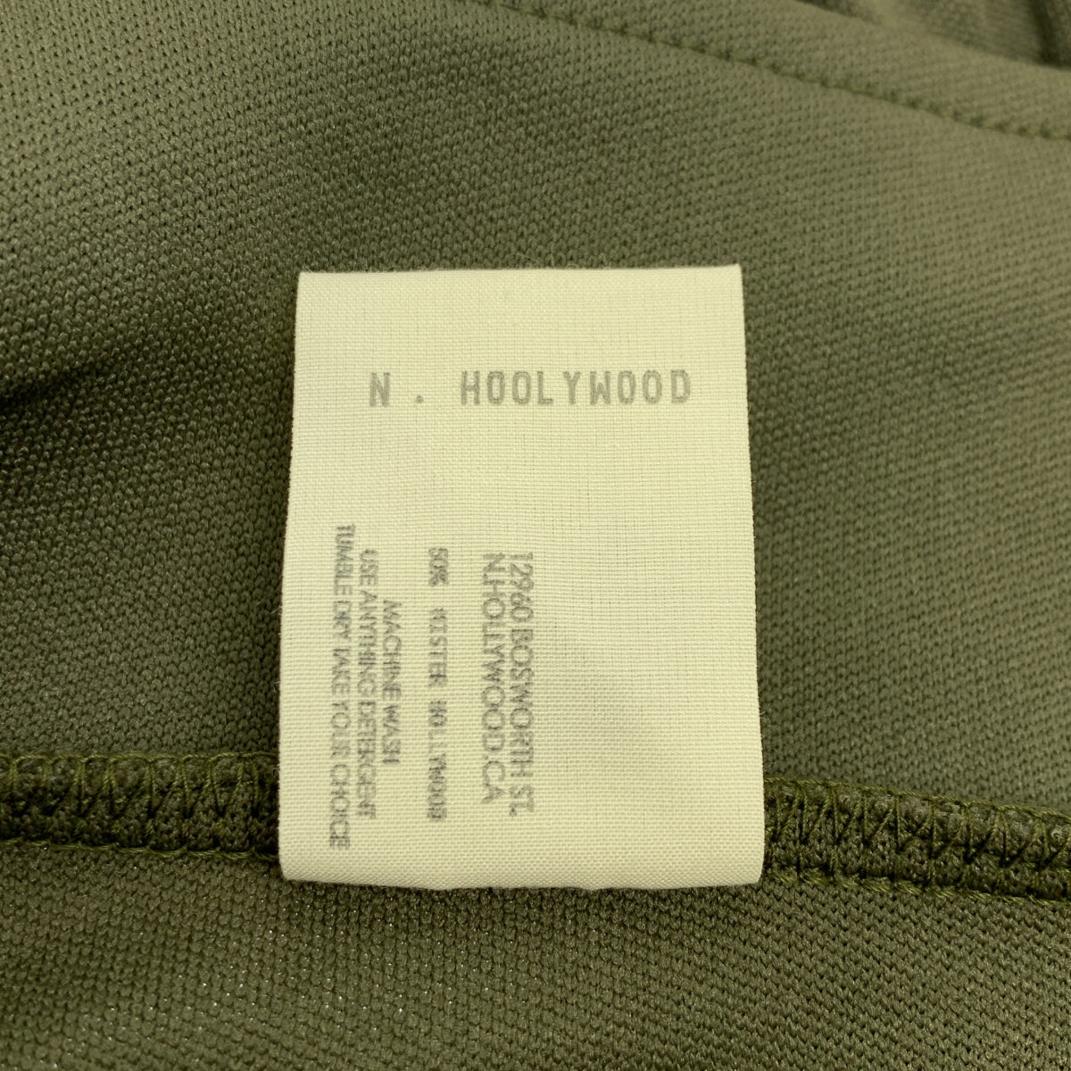 【미품】 N.HOOLYWOOD / 엔 할리우드 | 2022SS | ZIP-UP BLOUSON / 풀 Zip 트레이닝 저지 트럭 재킷 | 42 | 올리브 | 남성