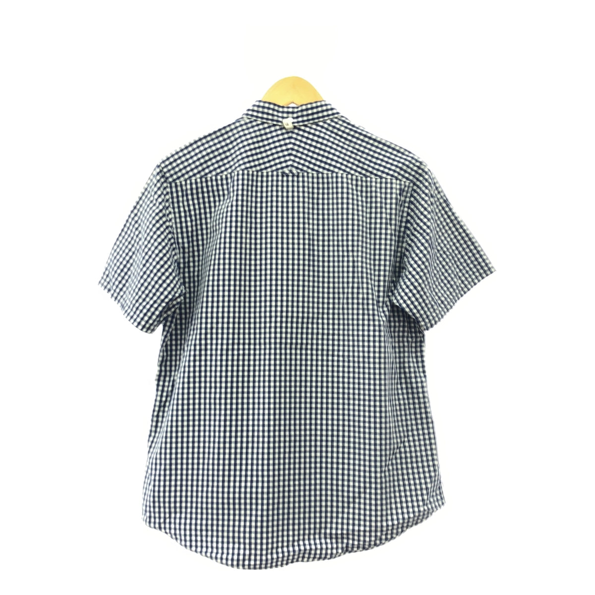 visvim / Visvim | VISVIM JUNEAU WELD SHIRT S/S / 拉鍊口袋格紋襯衫 | M | 海軍藍/白色 | 男款