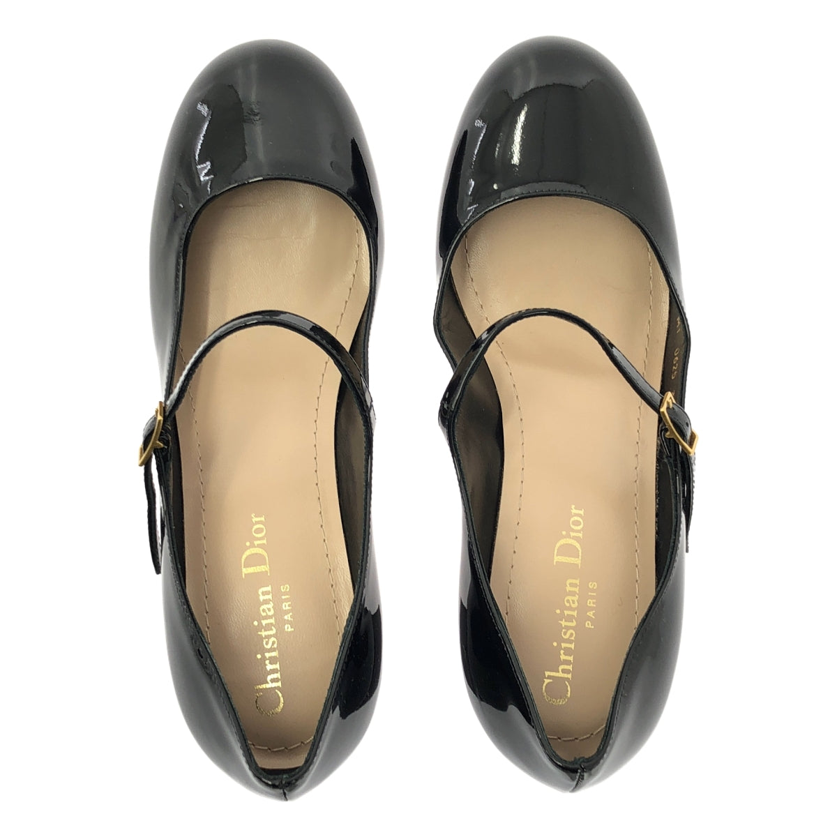 【新品】  Christian Dior / クリスチャンディオール | 2025AW | D-Art アート パテントカーフスキン メリージェーン ヒールパンプス | 37 1/2 | ブラック | レディース