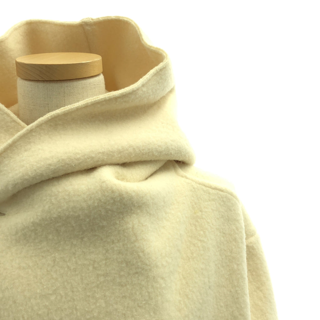 R & DMCo- / 올드 맨즈 재단사 | WOOL FELT KNIT LONG HOODIE COAT / 울 펠트 니트 롱 푸디 코트 |