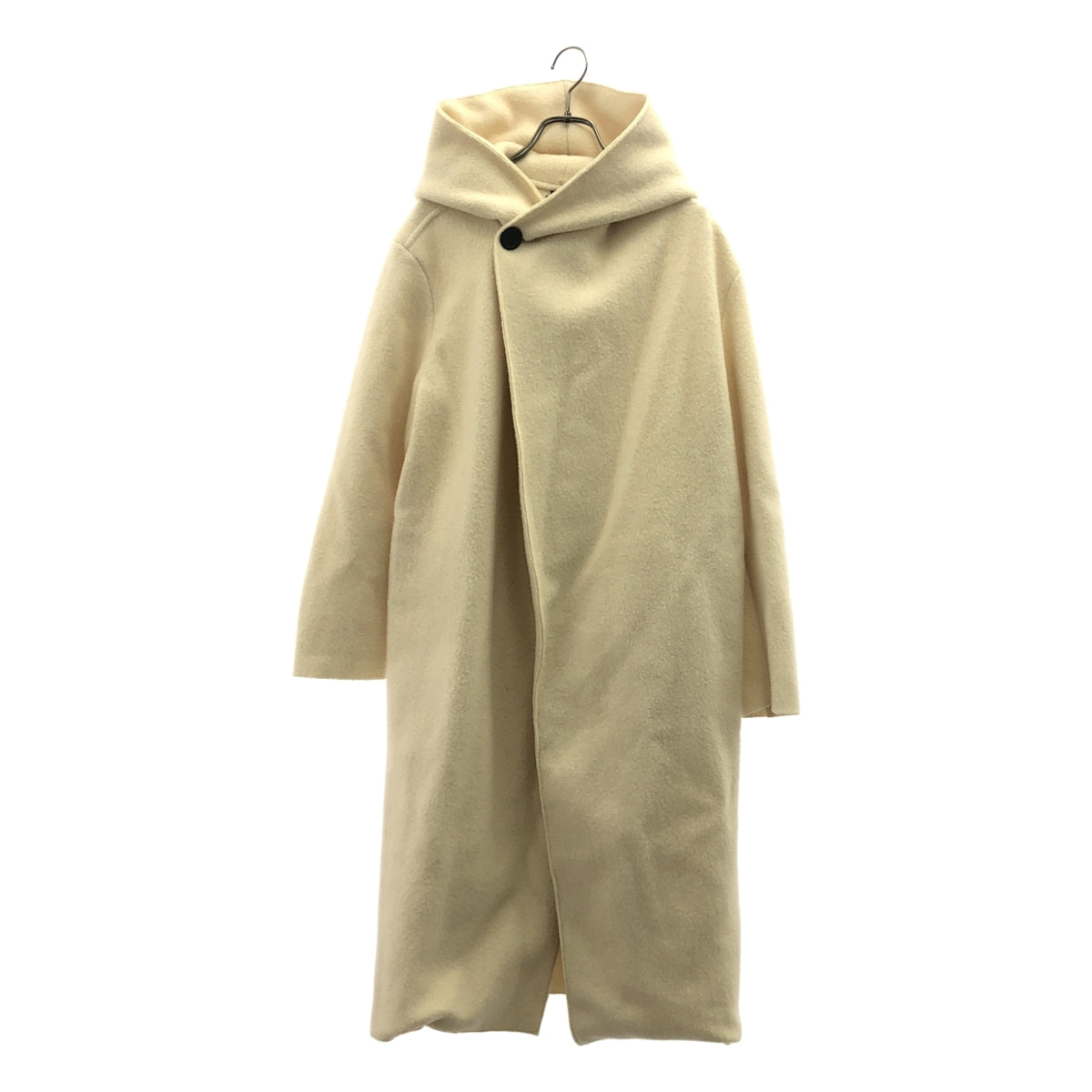 R & DMCo- / 올드 맨즈 재단사 | WOOL FELT KNIT LONG HOODIE COAT / 울 펠트 니트 롱 푸디 코트 |