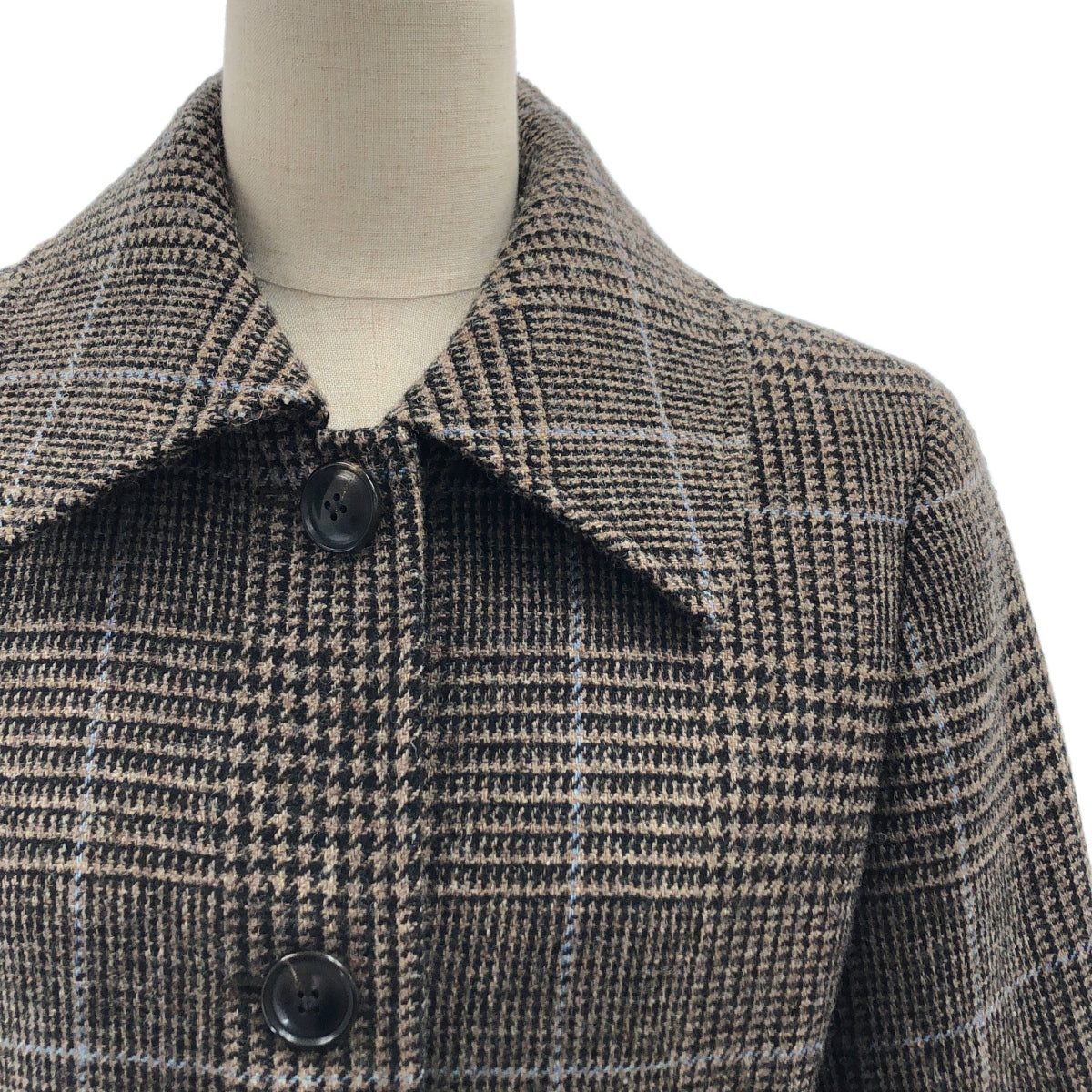 NIJYUSANKU / 23ku | × FOX BROTHERS / Fox Brothers 羊毛繫帶大衣 / 全襯裡 | 尺寸 32 | 女款