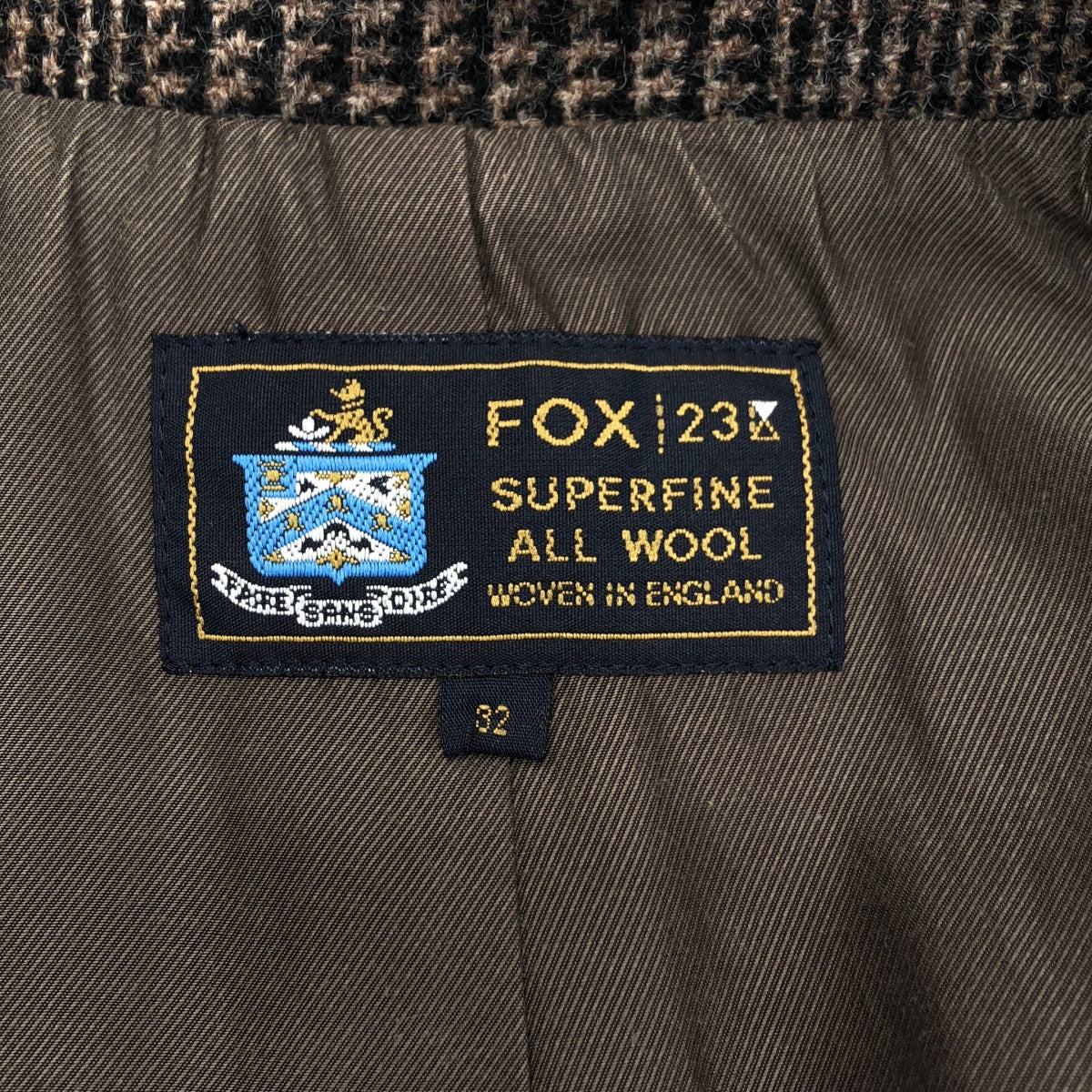 NIJYUSANKU / 23ku | × FOX BROTHERS / Fox Brothers 羊毛繫帶大衣 / 全襯裡 | 尺寸 32 | 女款