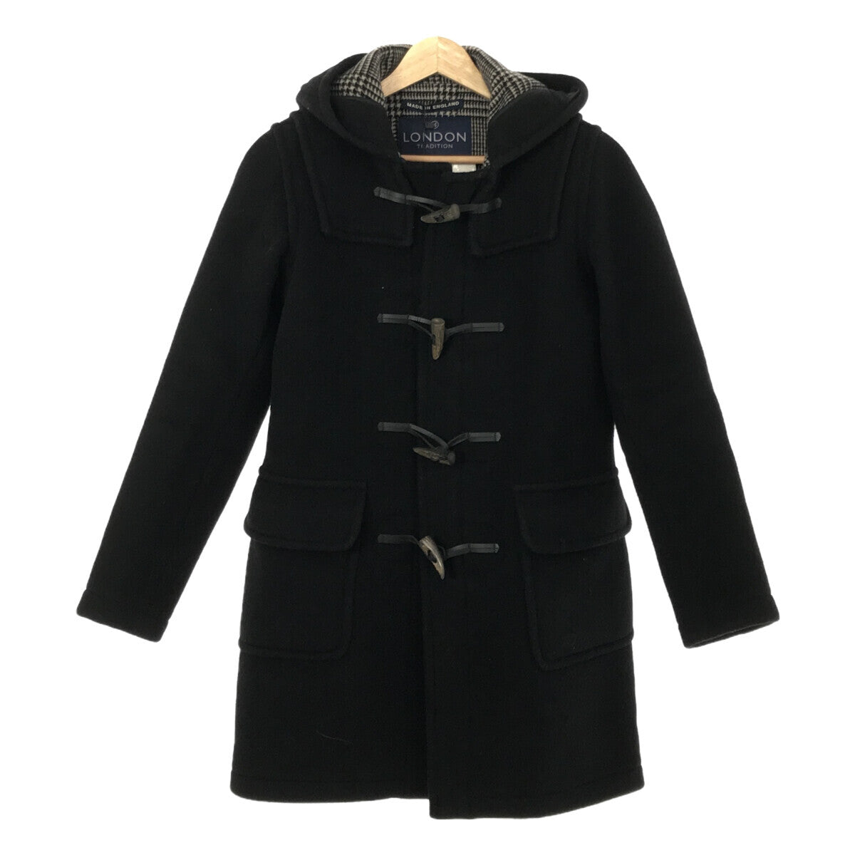 LONDON TRADITION / ロンドントラディション | ウール 裏地グレンチェック ダッフルコート | 34 | レディース