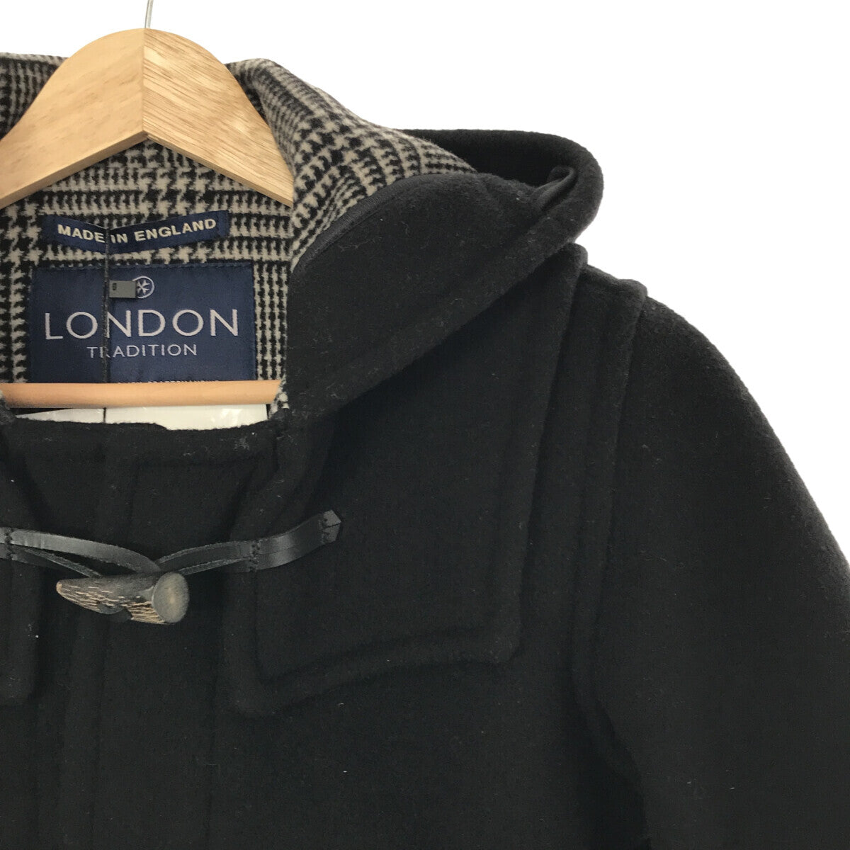 LONDON TRADITION / ロンドントラディション | ウール 裏地グレンチェック ダッフルコート | 34 | レディース