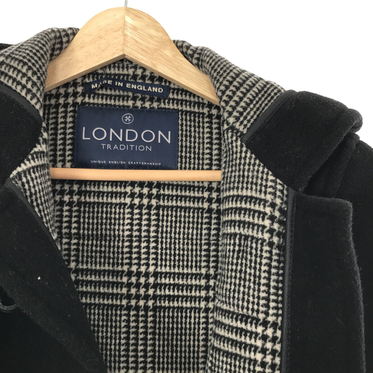 LONDON TRADITION / ロンドントラディション | ウール 裏地グレンチェック ダッフルコート | 34 | レディース