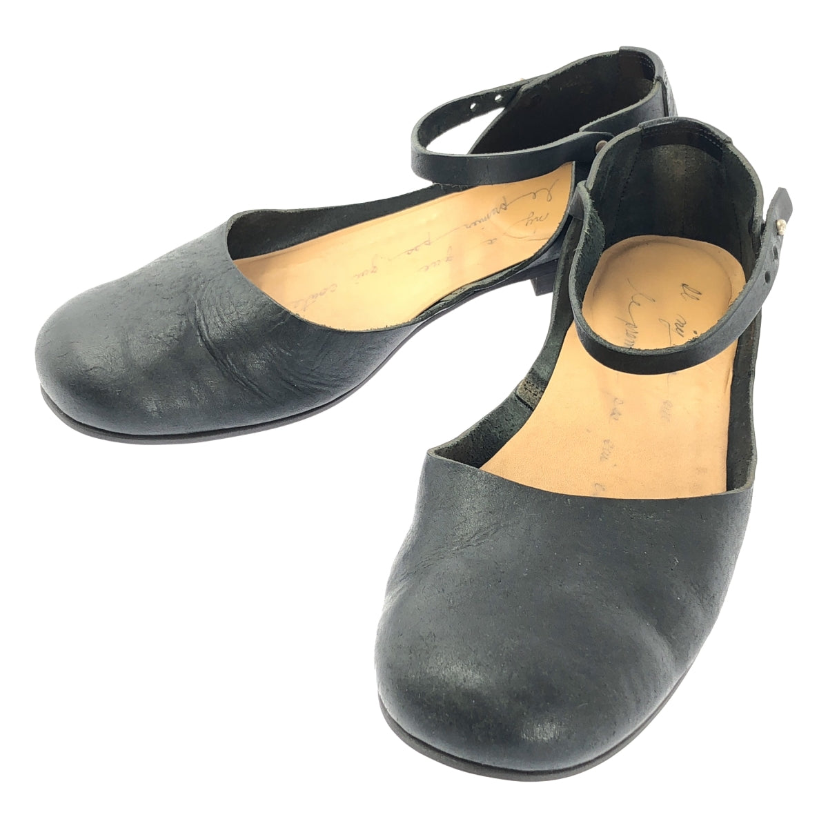 SHOE&SEWN / シュー＆ソーン | koln ケルン / レザー ラウンドトゥ フラット ストラップ サンダル | 38 | ブラック | レディース