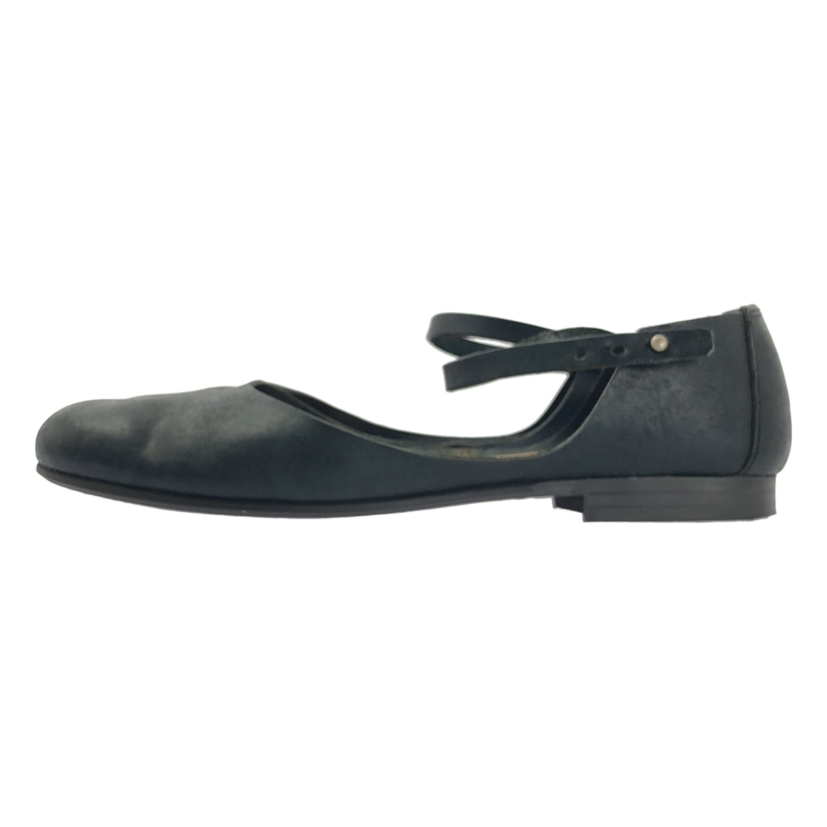 SHOE&SEWN / シュー＆ソーン | koln ケルン / レザー ラウンドトゥ フラット ストラップ サンダル | 38 | ブラック | レディース