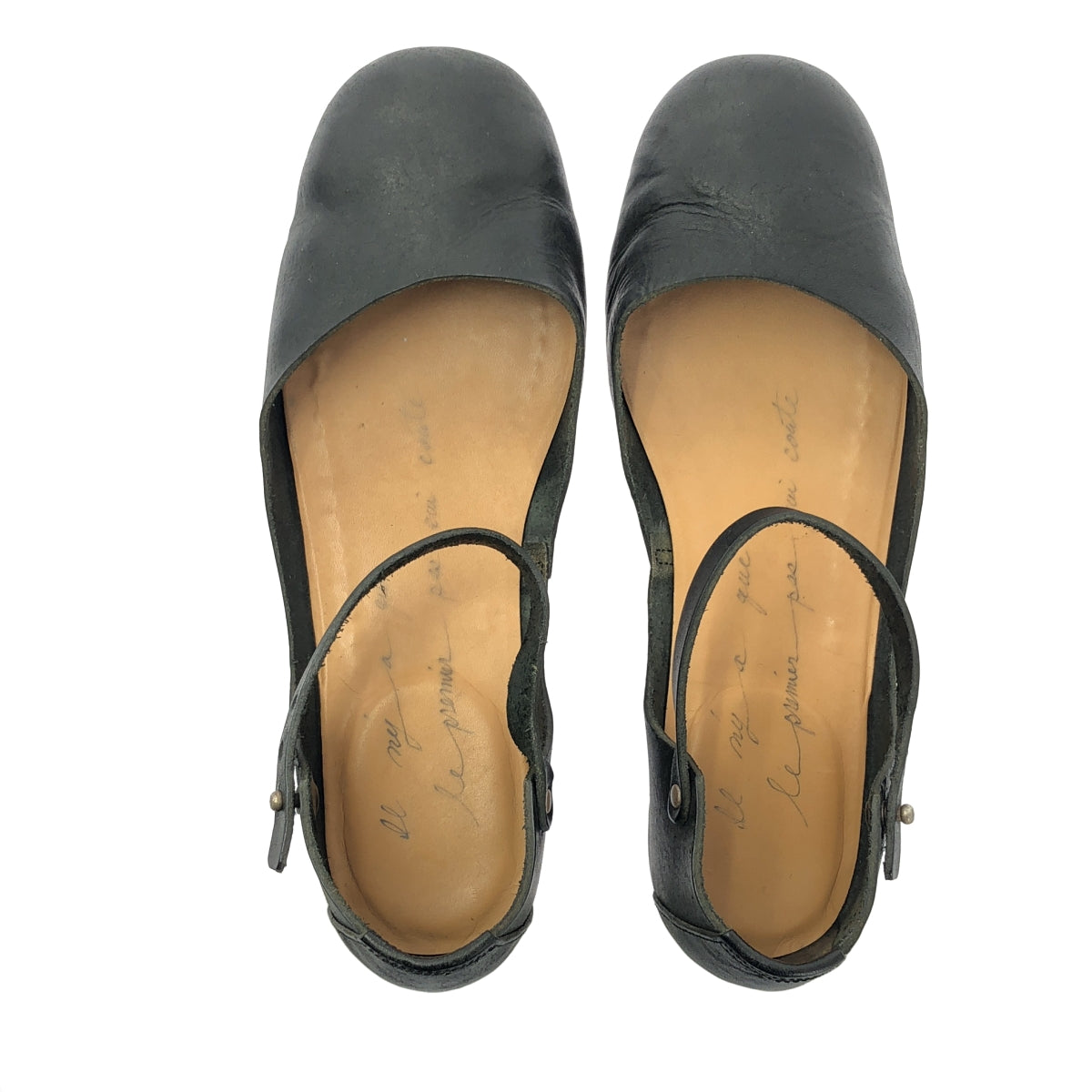 SHOE&SEWN / シュー＆ソーン | koln ケルン / レザー ラウンドトゥ フラット ストラップ サンダル | 38 | ブラック | レディース