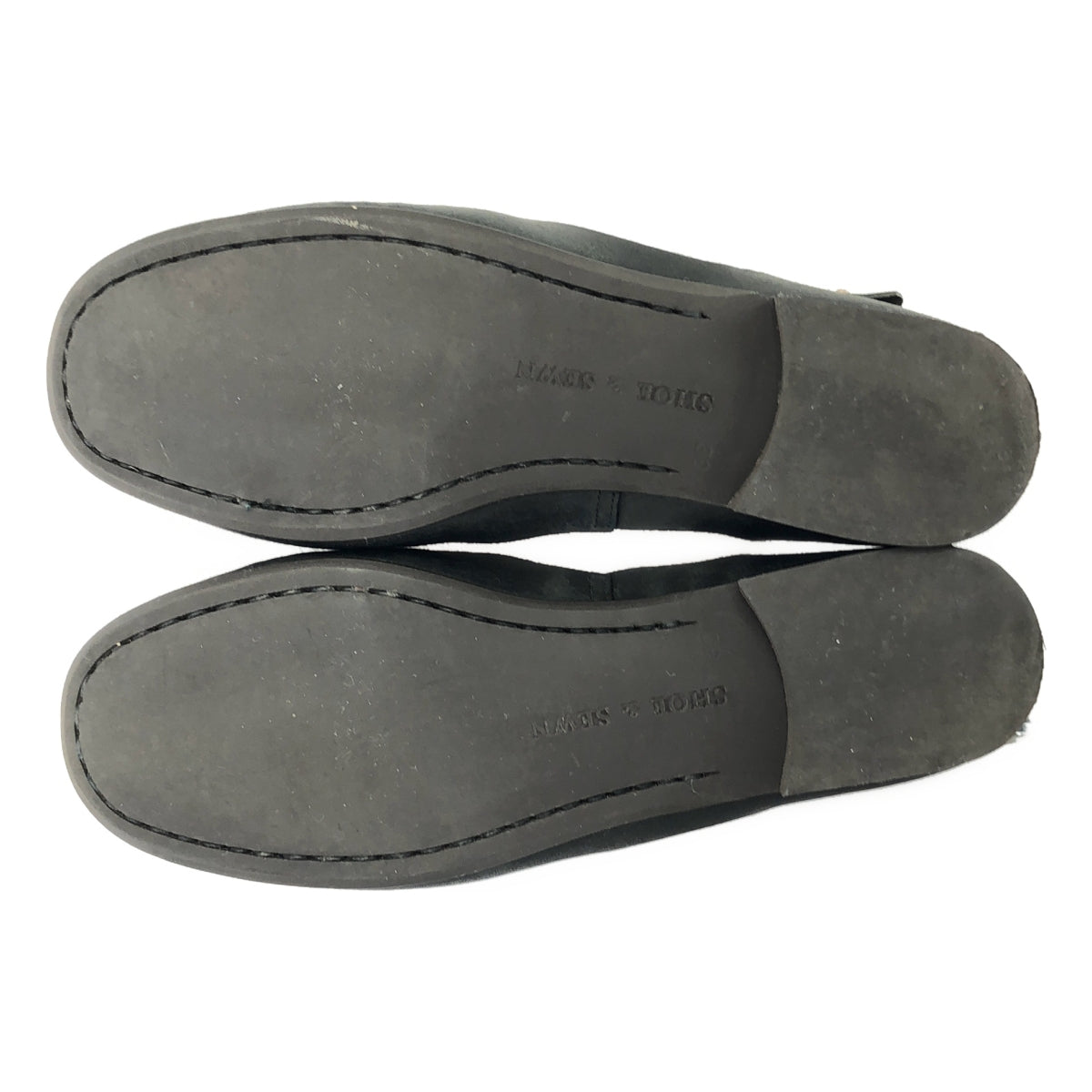 SHOE&SEWN / シュー＆ソーン | koln ケルン / レザー ラウンドトゥ フラット ストラップ サンダル | 38 | ブラック | レディース