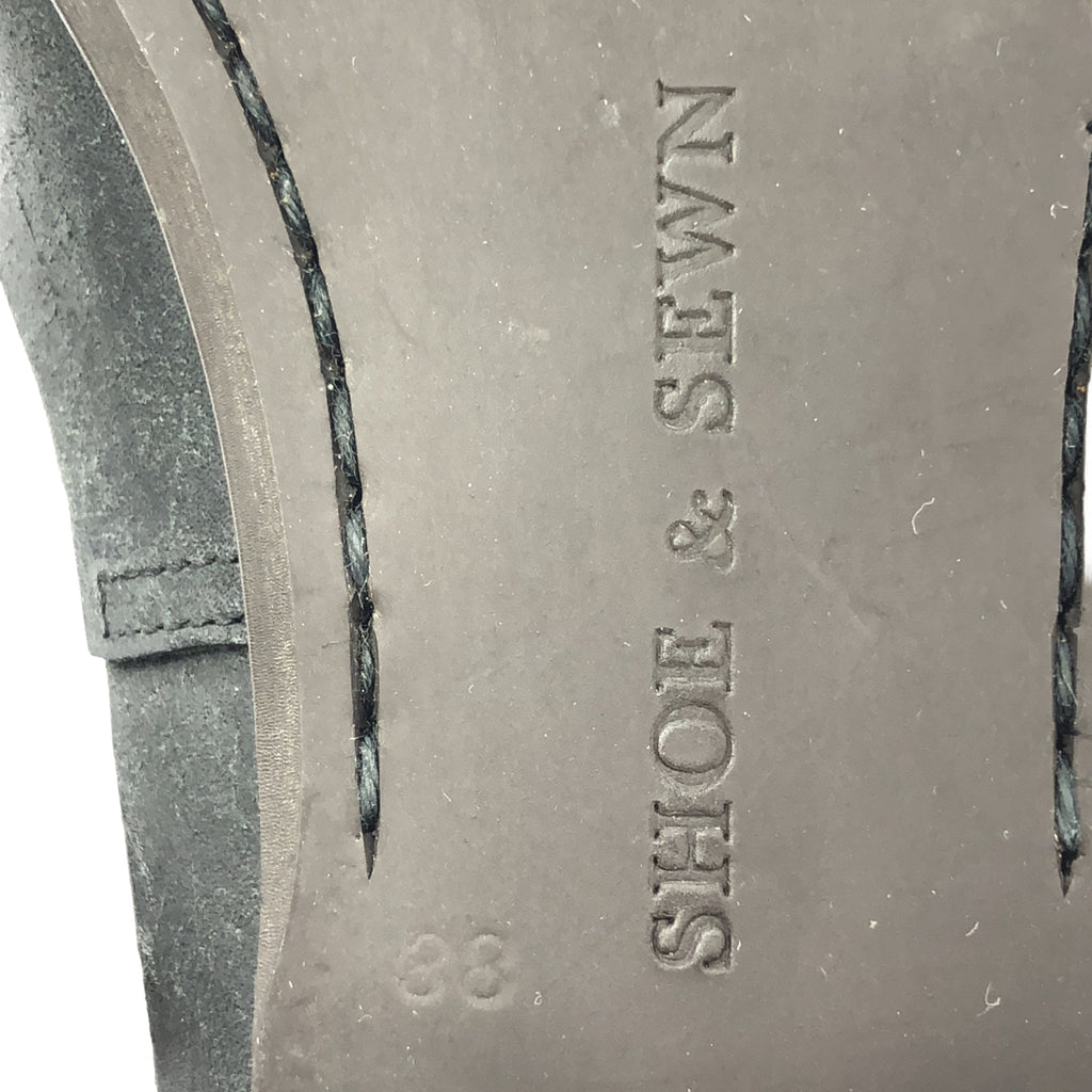 SHOE&SEWN / シュー＆ソーン | koln ケルン / レザー ラウンドトゥ フラット ストラップ サンダル | 38 | ブラック | レディース