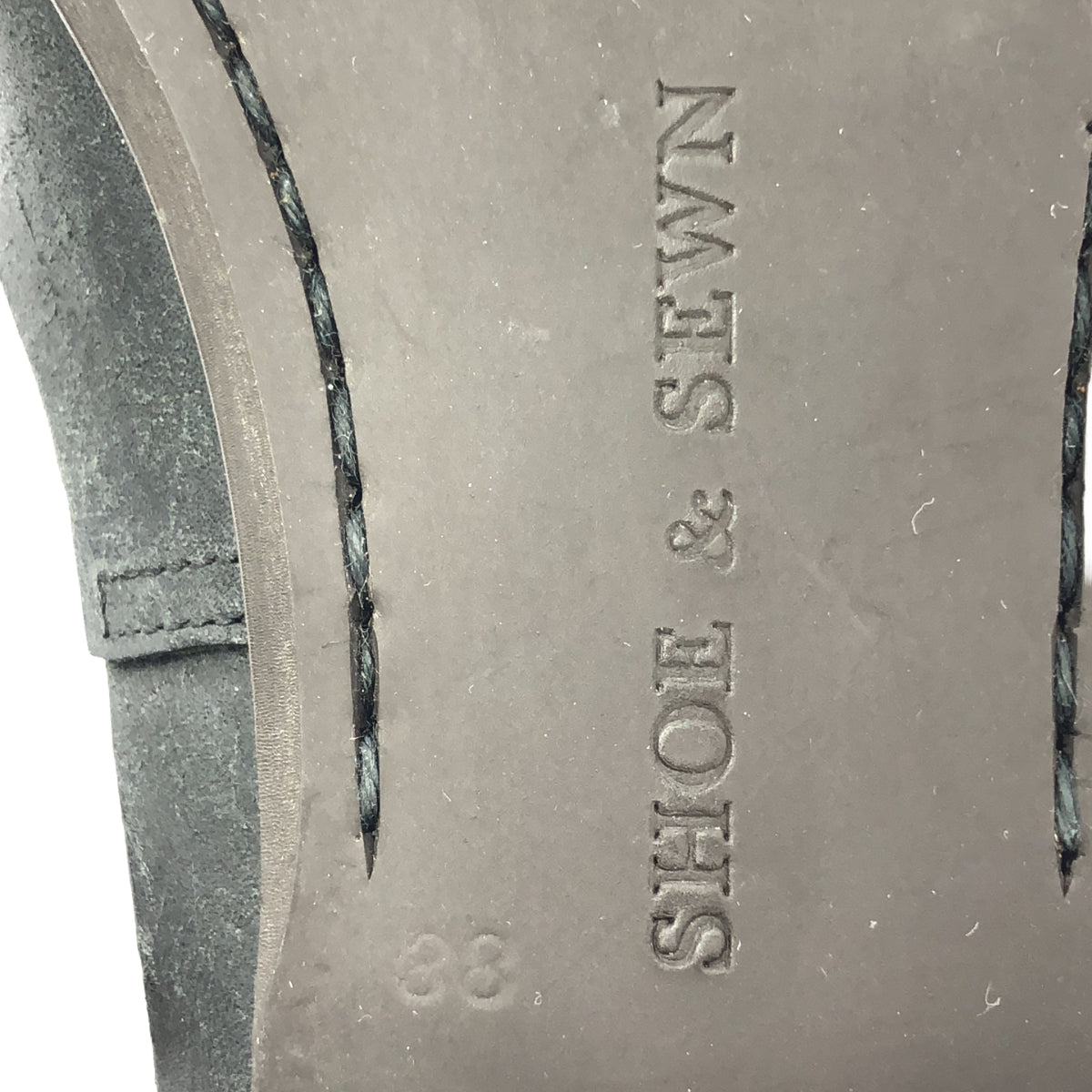 SHOE&SEWN / シュー＆ソーン | koln ケルン / レザー ラウンドトゥ フラット ストラップ サンダル | 38 | ブラック | レディース