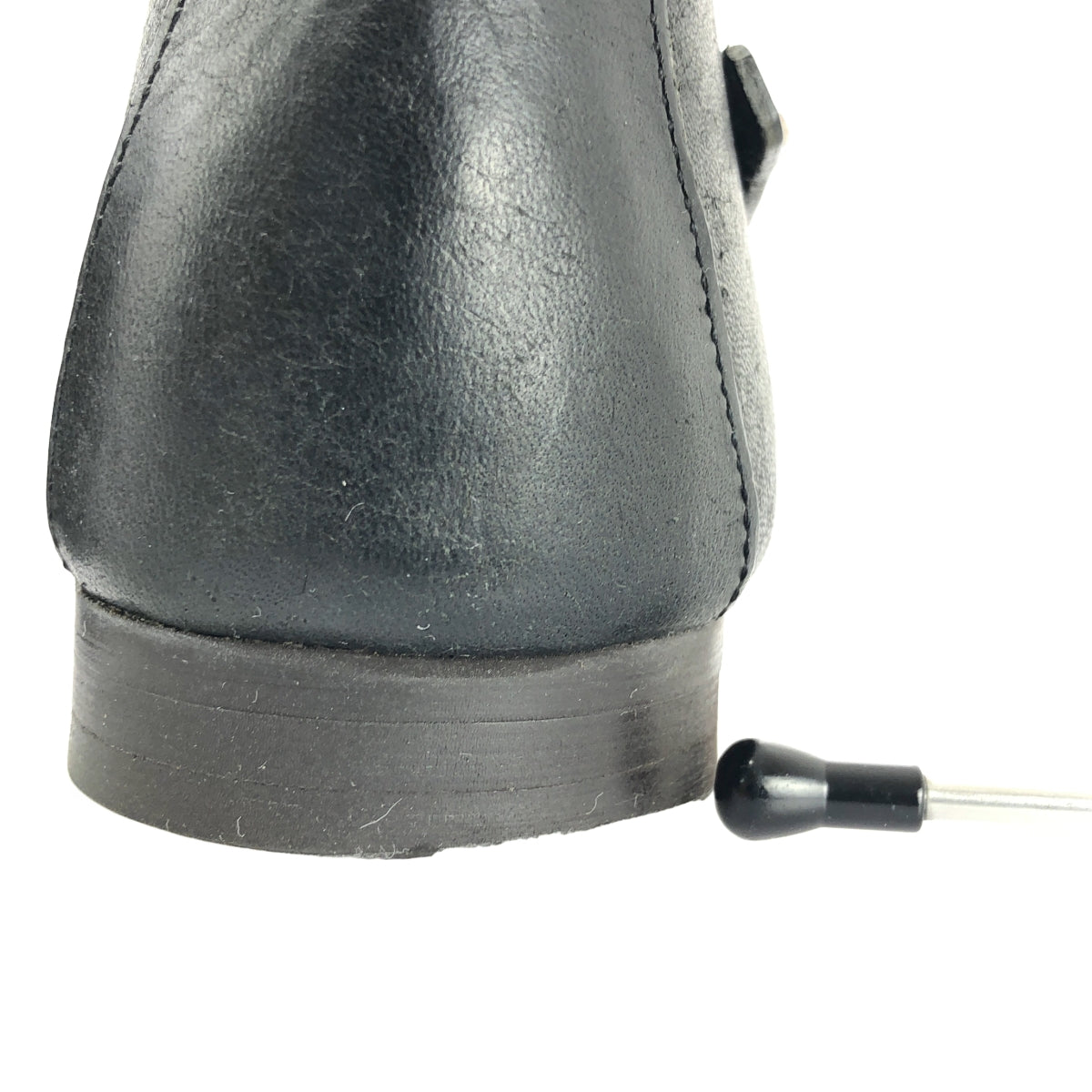 SHOE&SEWN / シュー＆ソーン | koln ケルン / レザー ラウンドトゥ フラット ストラップ サンダル | 38 | ブラック | レディース