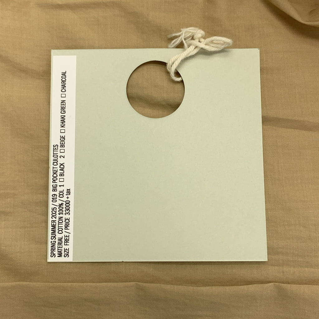 TENNE HANDCRAFTED MODERN / テンハンドクラフテッドモダン | 2025SS | BIG POCKET CULOTTES ワイド キュロット イージー パンツ | F | レディース