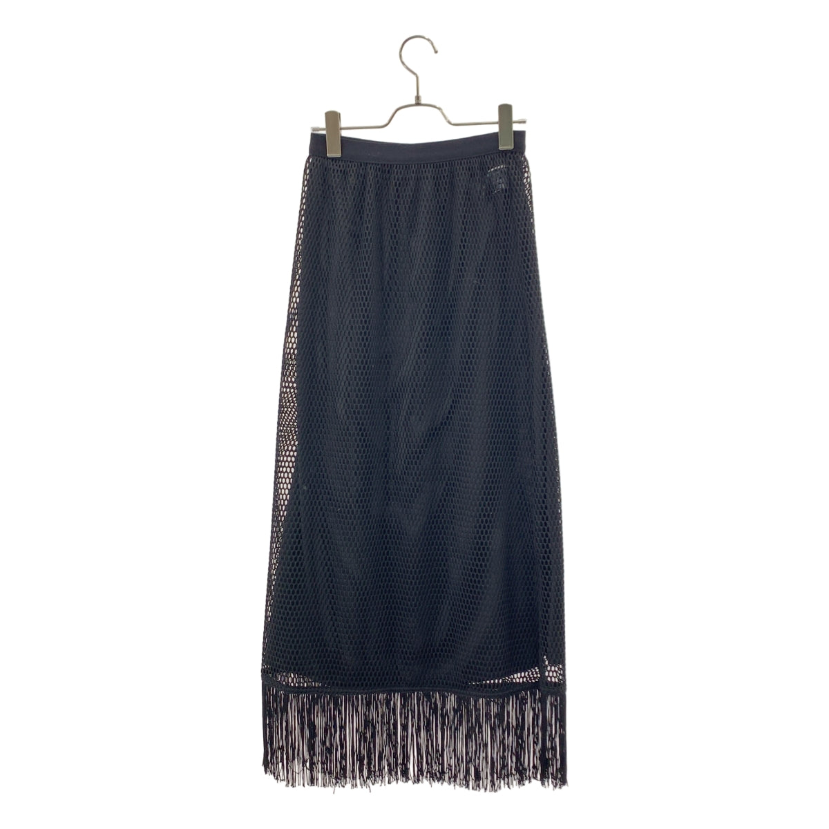 CITYSHOP / シティショップ | 2024SS | MESH / メッシュ フリンジ スカート / ペチコート付き | 36 | レディース