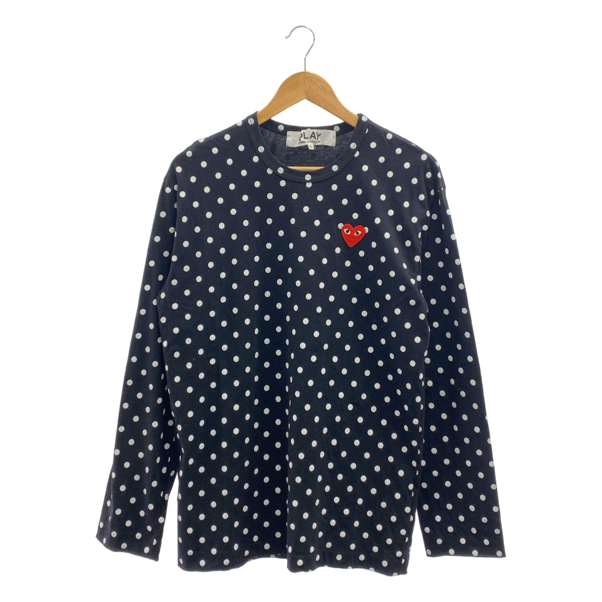 PLAY COMME des GARCONS / 플레이콤 데 갤슨 | 2016 | 도트 하트 패치 크루넥 오버 컷소우 |