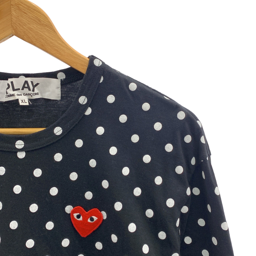 PLAY COMME des GARCONS / 플레이콤 데 갤슨 | 2016 | 도트 하트 패치 크루넥 오버 컷소우 |