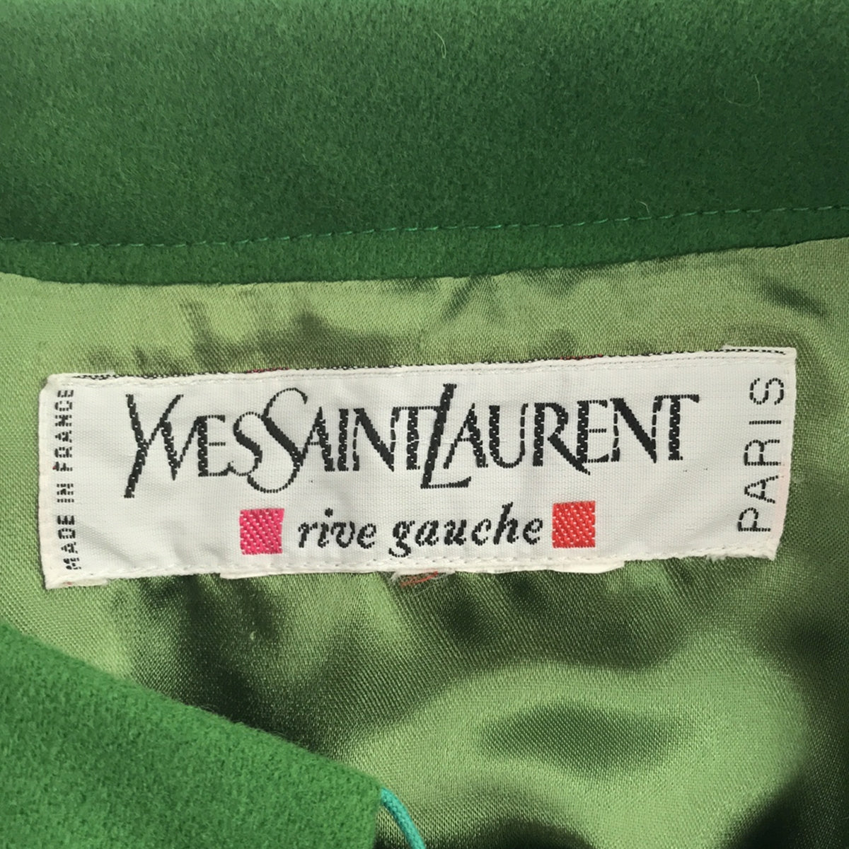 YVES SAINT LAURENT / イヴサンローラン | rive gauche / vintage / old / 推定1990s〜 ポンチョ ウールオーバーコート |