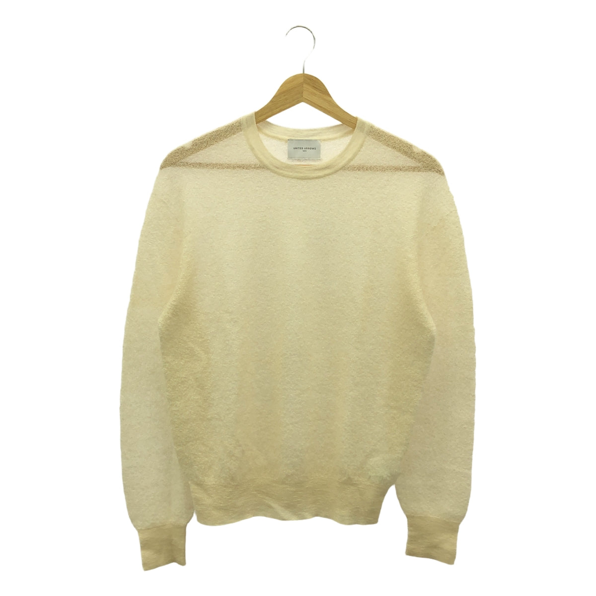 聯合箭隊 |馬海毛棉質鏤空針織套頭衫 | F |象牙 |女性的