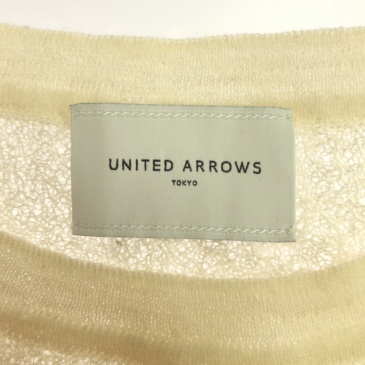 聯合箭隊 |馬海毛棉質鏤空針織套頭衫 | F |象牙 |女性的