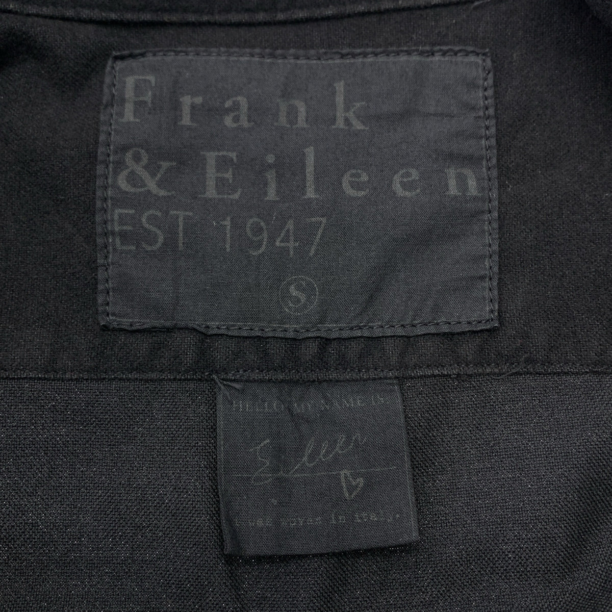 Frank &amp; Eileen / 프랭크 앤 아이린 | EILEEN 가먼트 다이 오픈 컬러 셔츠 | S | 블랙 | 여성