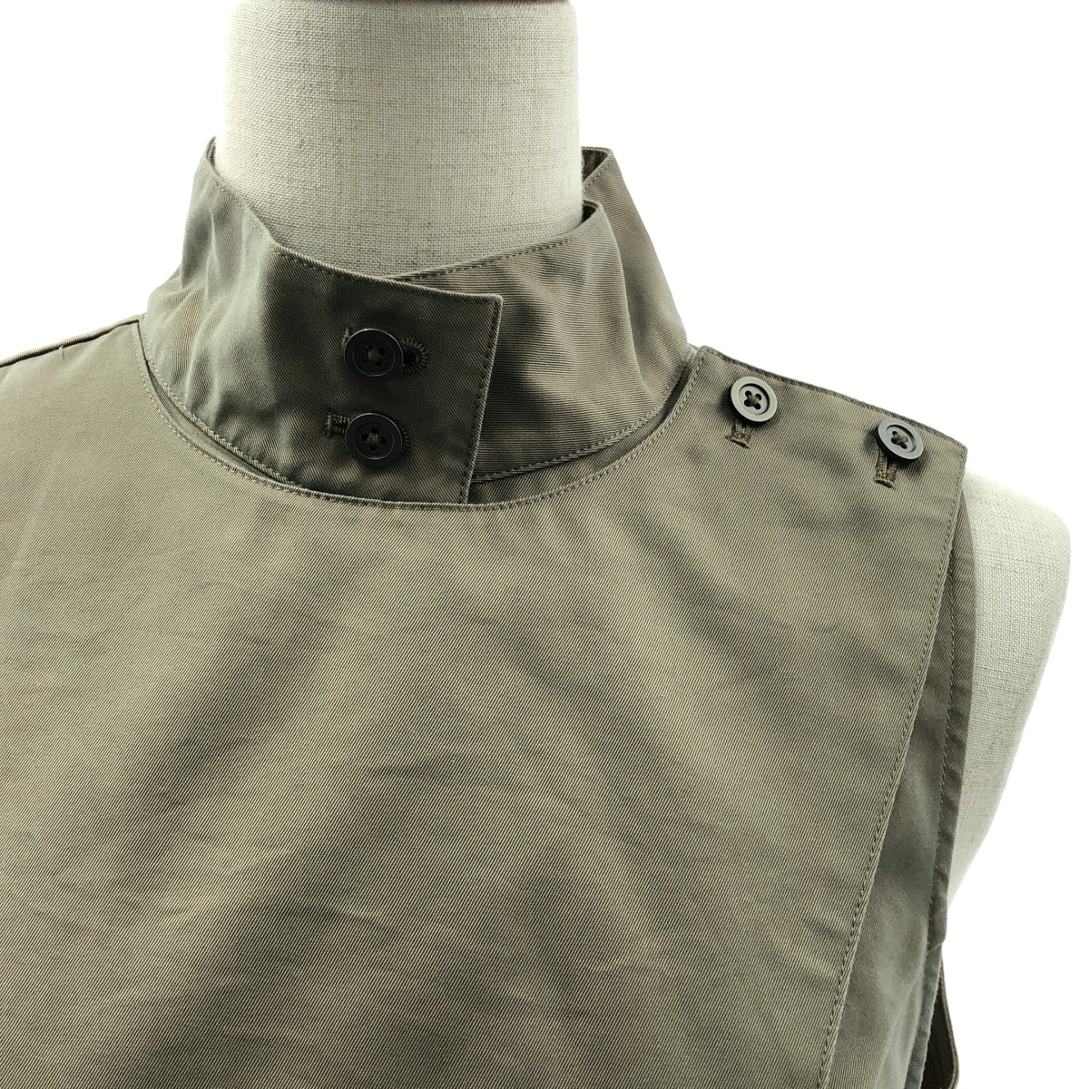 foufou / フーフー | high neck wrap dress ハイネックフラップ