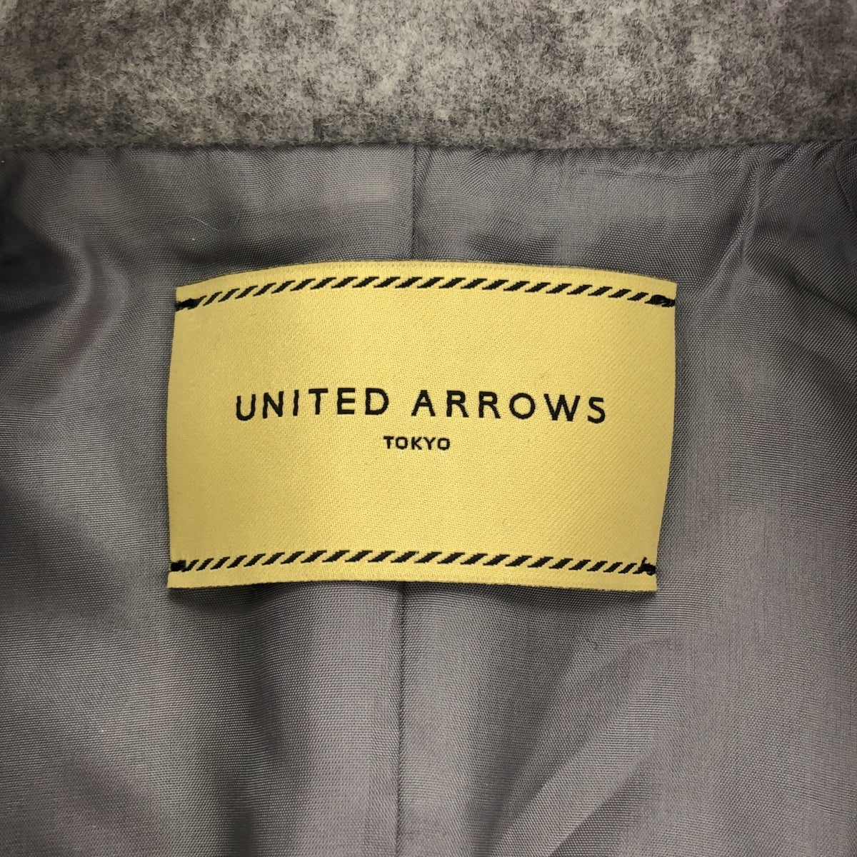 UNITED ARROWS | 羊毛狐狸毛口袋無袖大衣 |