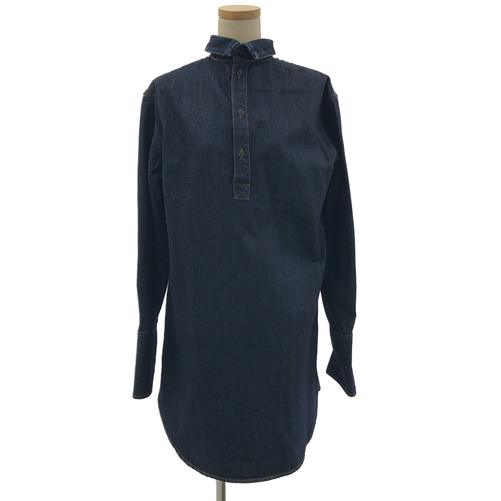 DRIES VAN NOTEN / 드리스 반 노튼 | 데님 하이넥 풀오버 원피스 | XS |