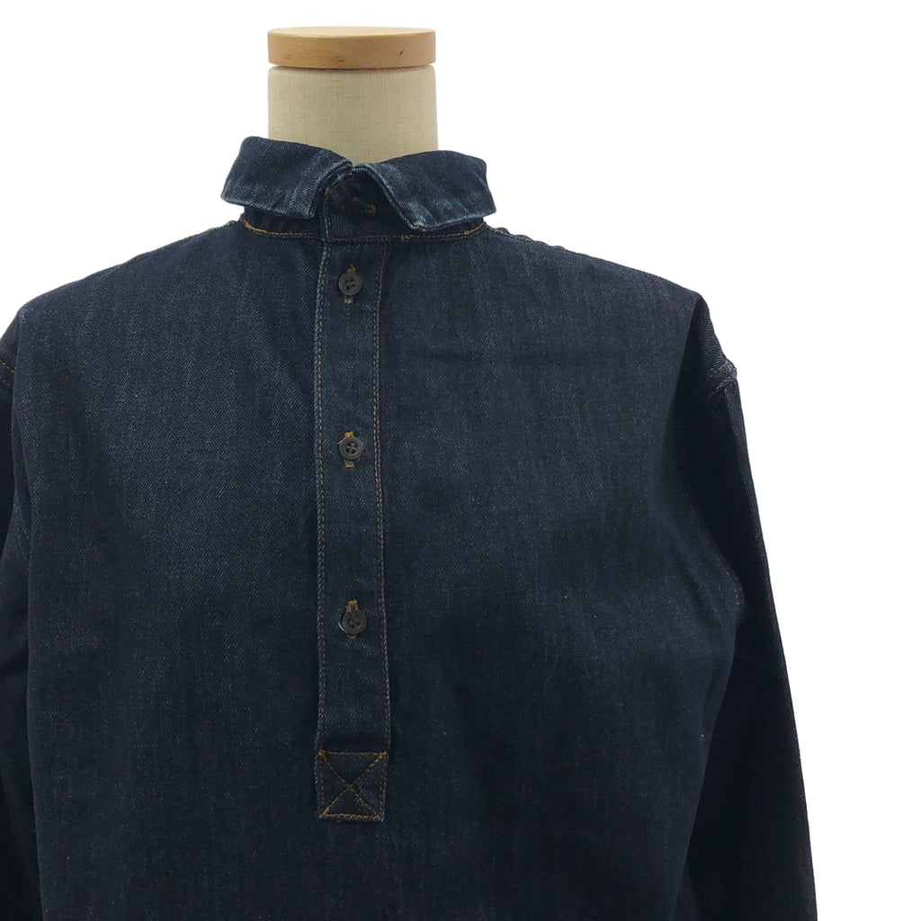 DRIES VAN NOTEN / 드리스 반 노튼 | 데님 하이넥 풀오버 원피스 | XS |