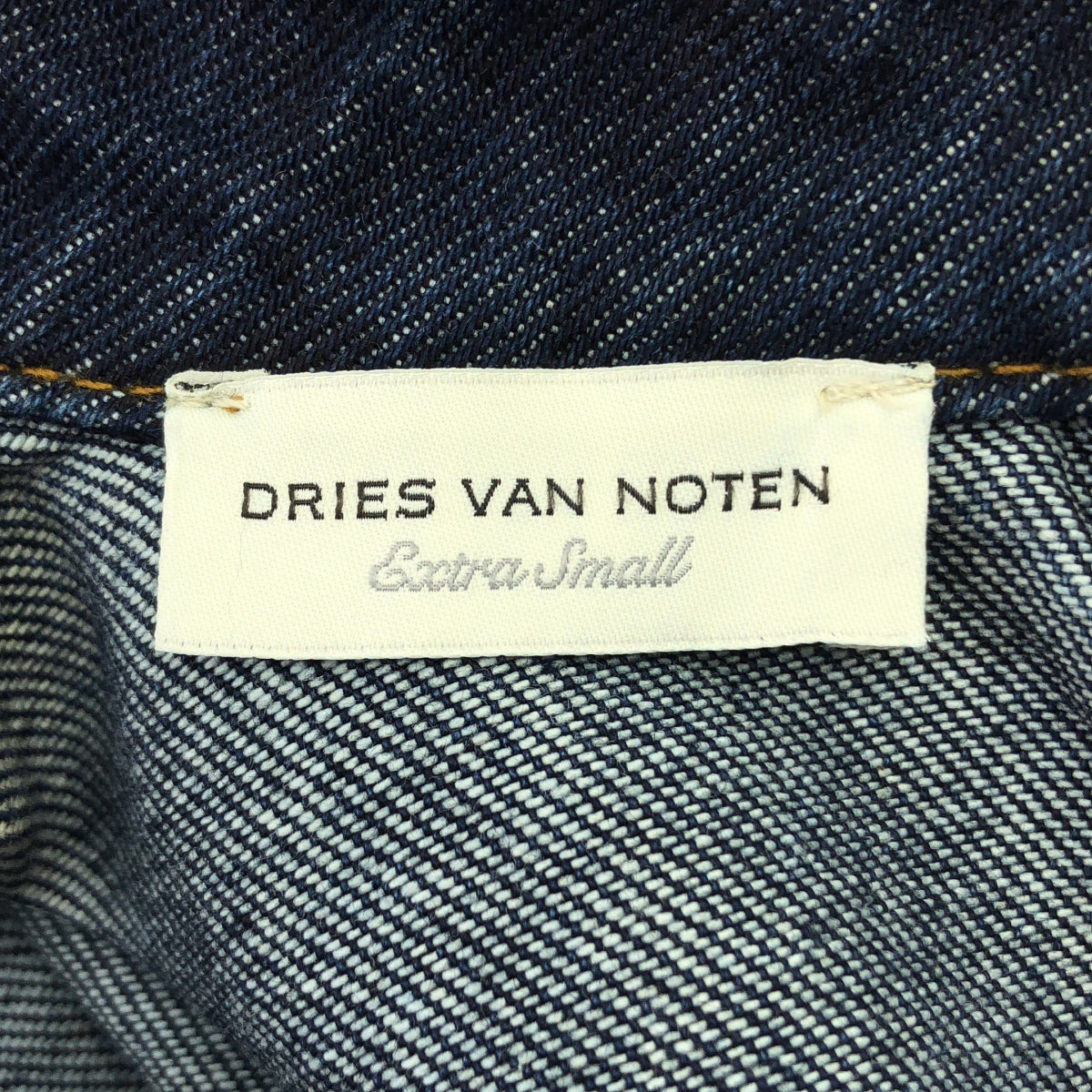 DRIES VAN NOTEN / 드리스 반 노튼 | 데님 하이넥 풀오버 원피스 | XS |