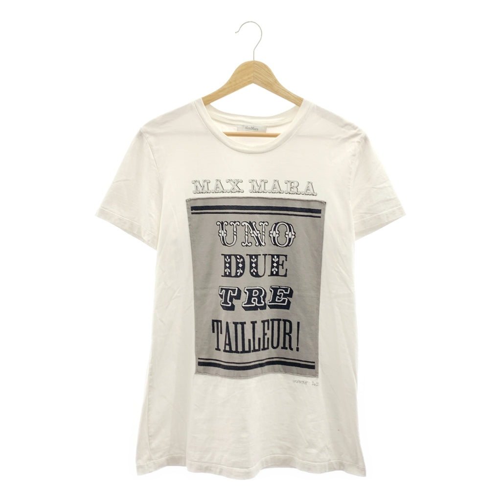 Max Mara / 맥스마라 | 로고 프린트 티셔츠 컷소우 |