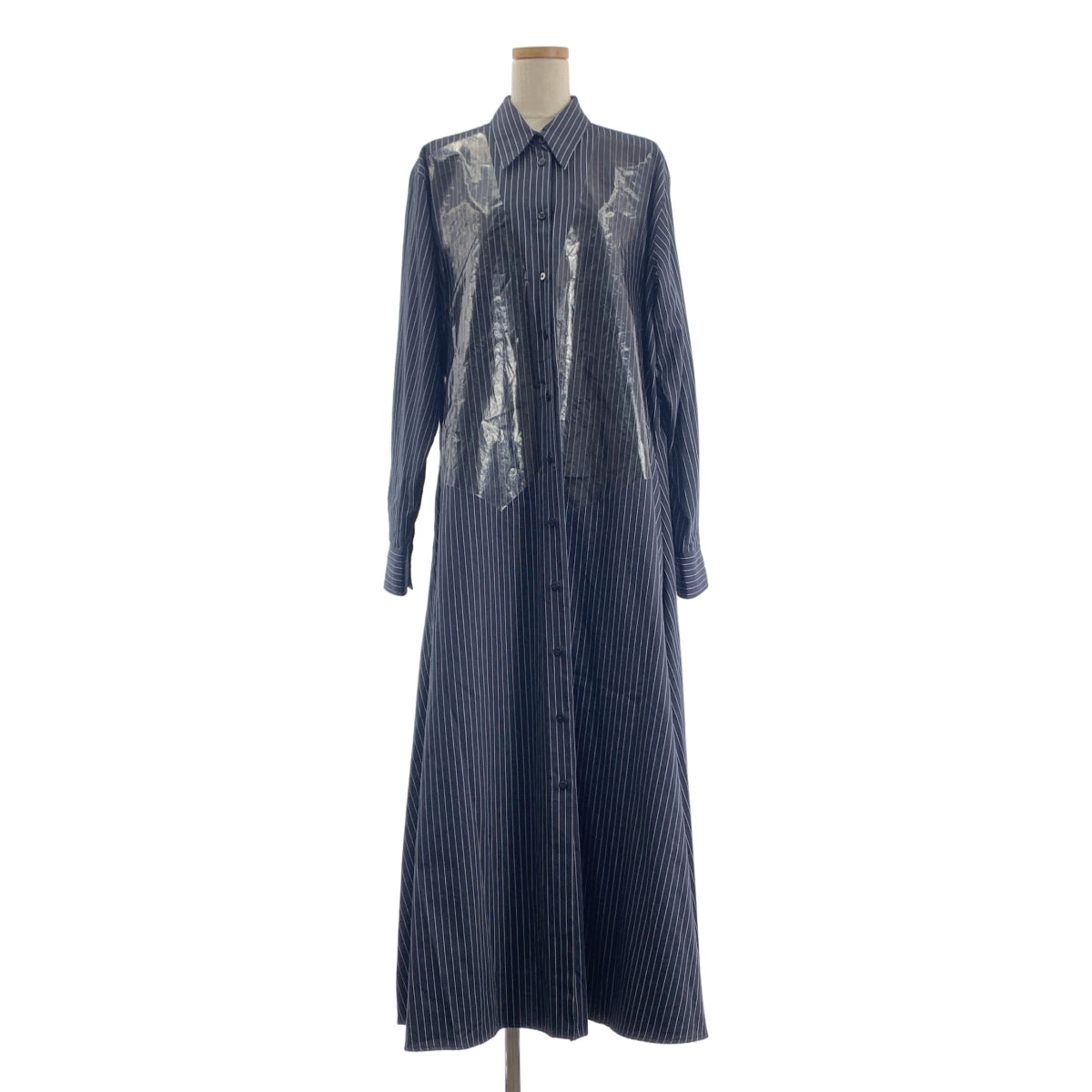 MM6 Maison Margiela / エムエムシックスメゾンマルジェラ | 2020AW | オーバーシルエット ポケット付き シャツ ワンピース | S |