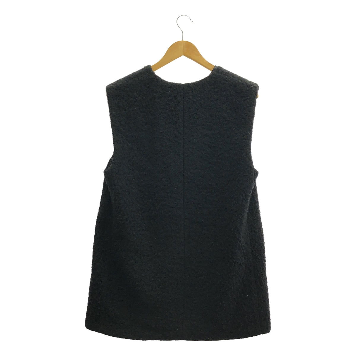 PHOTOCOPIEU | VIOLENTINA Cashmere Boa Vest | Black | Women's