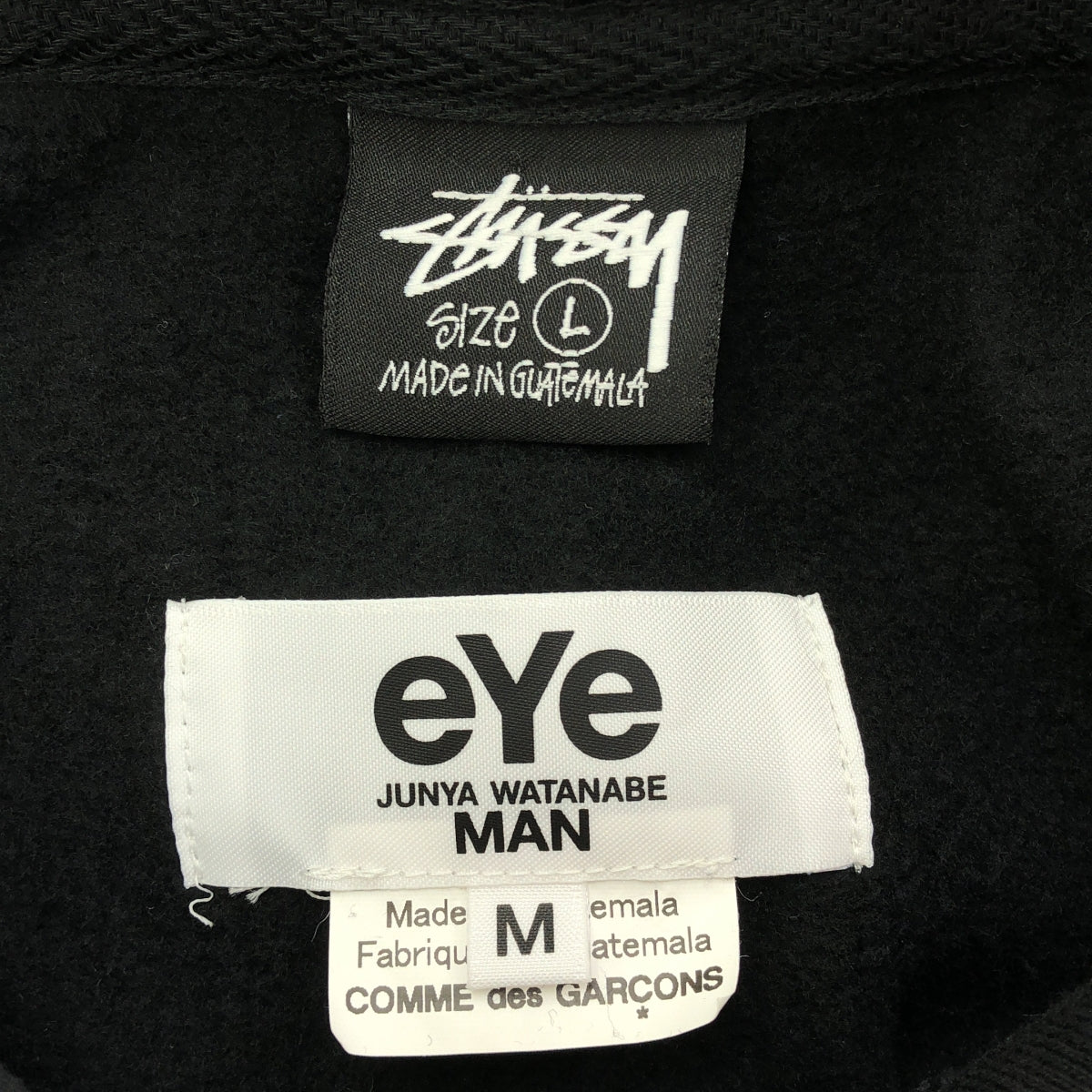eye JUNYA WATANABE COMME des GARCONS MAN / 아이준야 와타나베 맨 | 2024SS | × STUSSY 백 로고 오버 스웨트 후디 | M | 남성