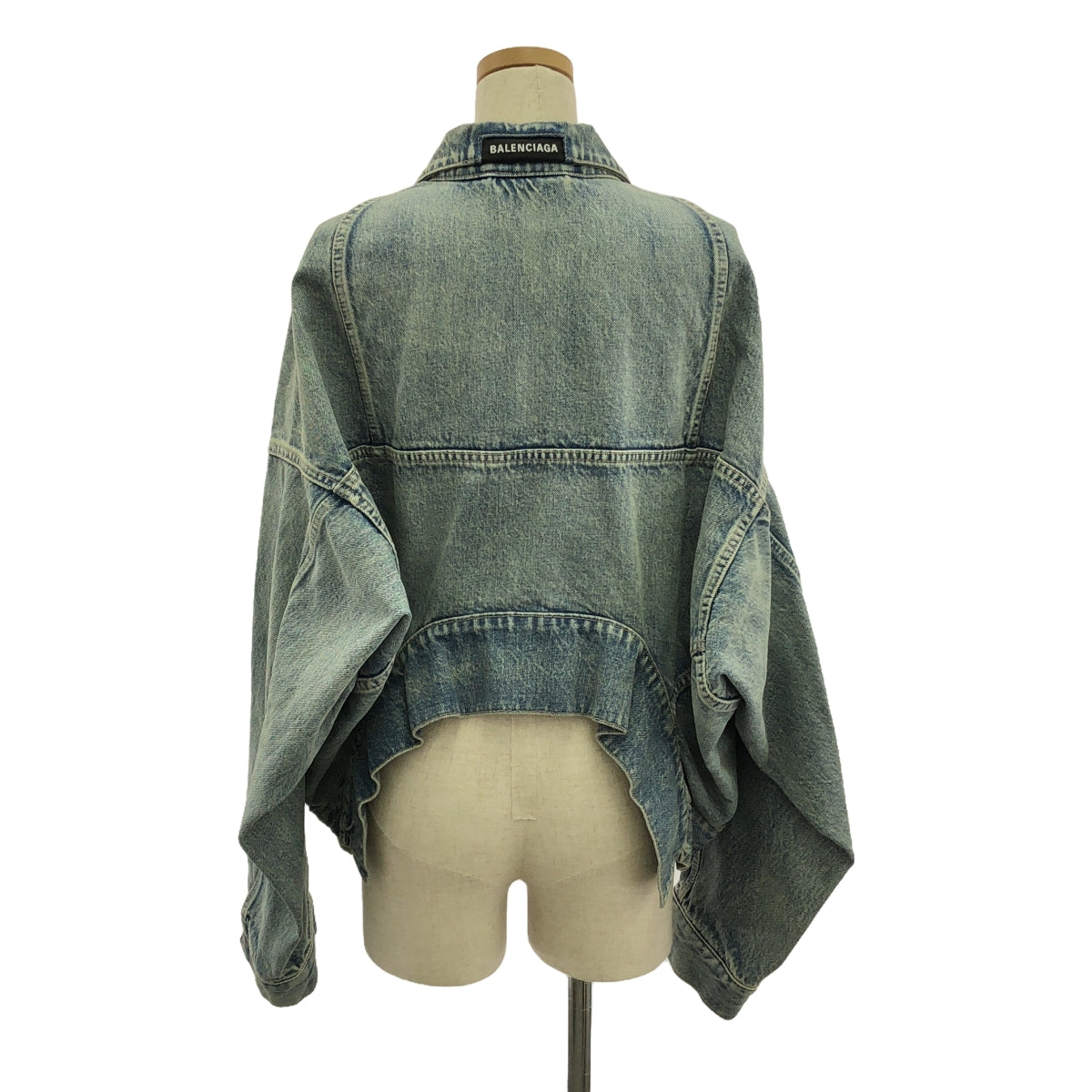 BALENCIAGA | 2021 | Upside Down Denim Jacket | 34 | Women's