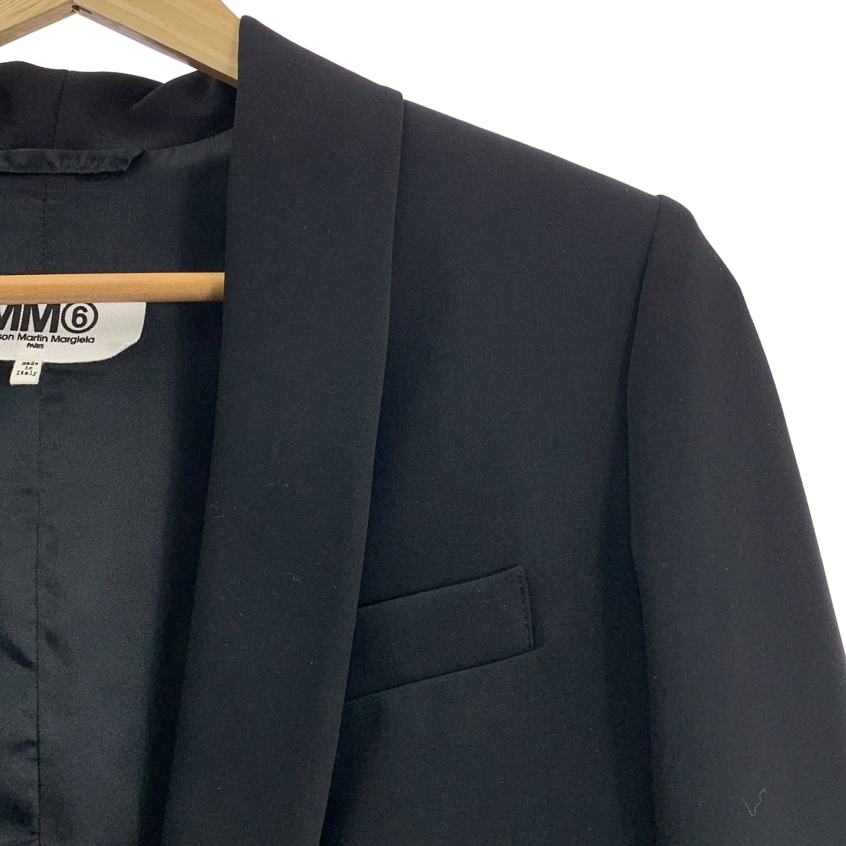 MM6 Maison Martin Margiela / エムエムシックスメゾンマルタンマルジェラ | 2014AW | 1B シングルブレスト テーラードジャケット / 総裏地 | 40 | レディース