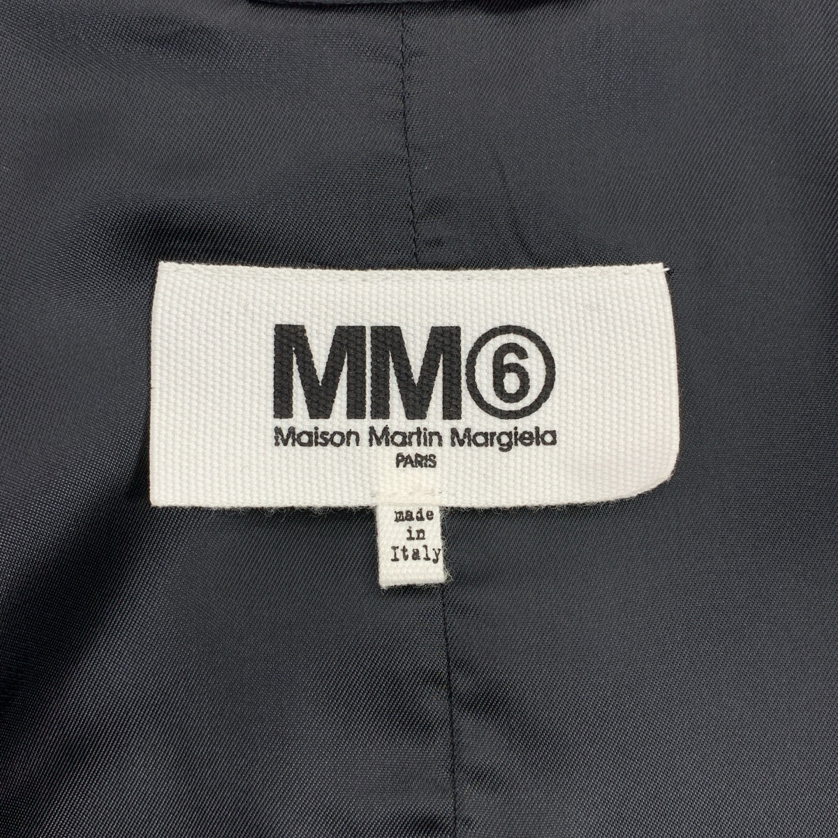 [미품] MM6 Maison Martin Margiela / 엠엠 식스 메종 마르탄 마르젤라 | 2014AW | 1B 싱글 브레스트 테일러드 재킷 / 총 안감 | 40 | 블랙 | 여성