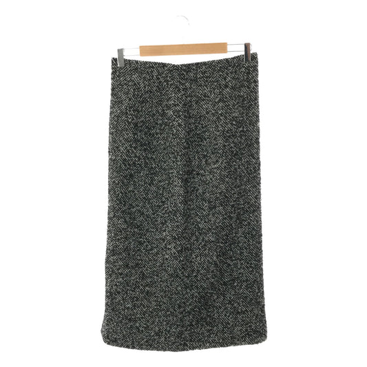 [Good Condition] LOUNIE | Tweed Tight Skirt | Size 40 | White/Black | Women's