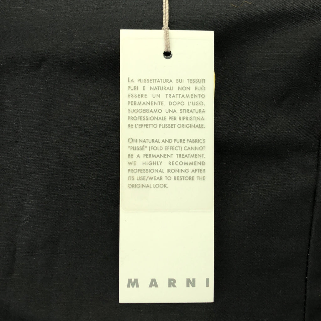 MARNI / マルニ | 変形 フリル ギャザー ノーカラー ボタンレス ジャケット | 40 | レディース