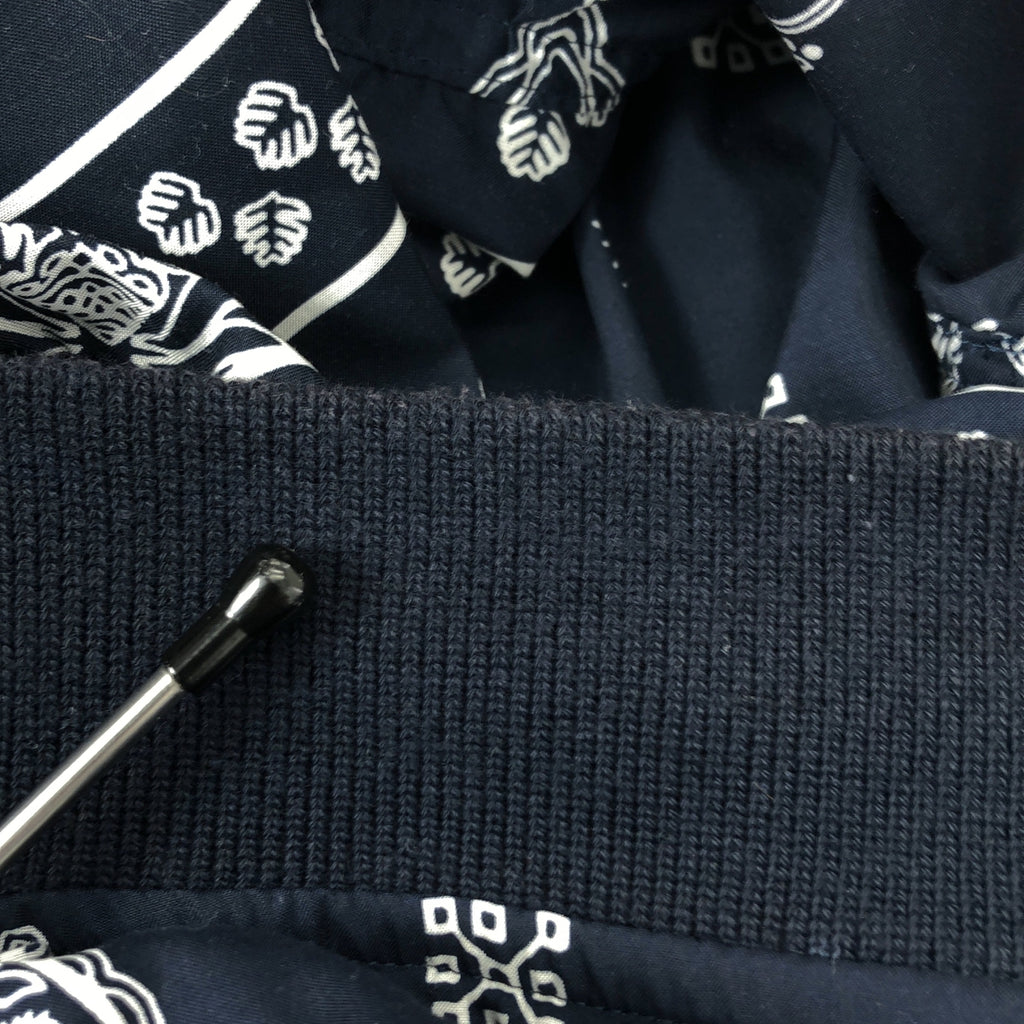 sacai / 사카이 | Bandana Print Bomber Jacket / 총무늬 반다나 레이어드 개더 봄버 재킷 블루존 | 3 | 네이비 | 여성