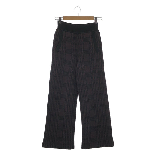 BOTTEGA VENETA | Jacquard knit flare easy pants |