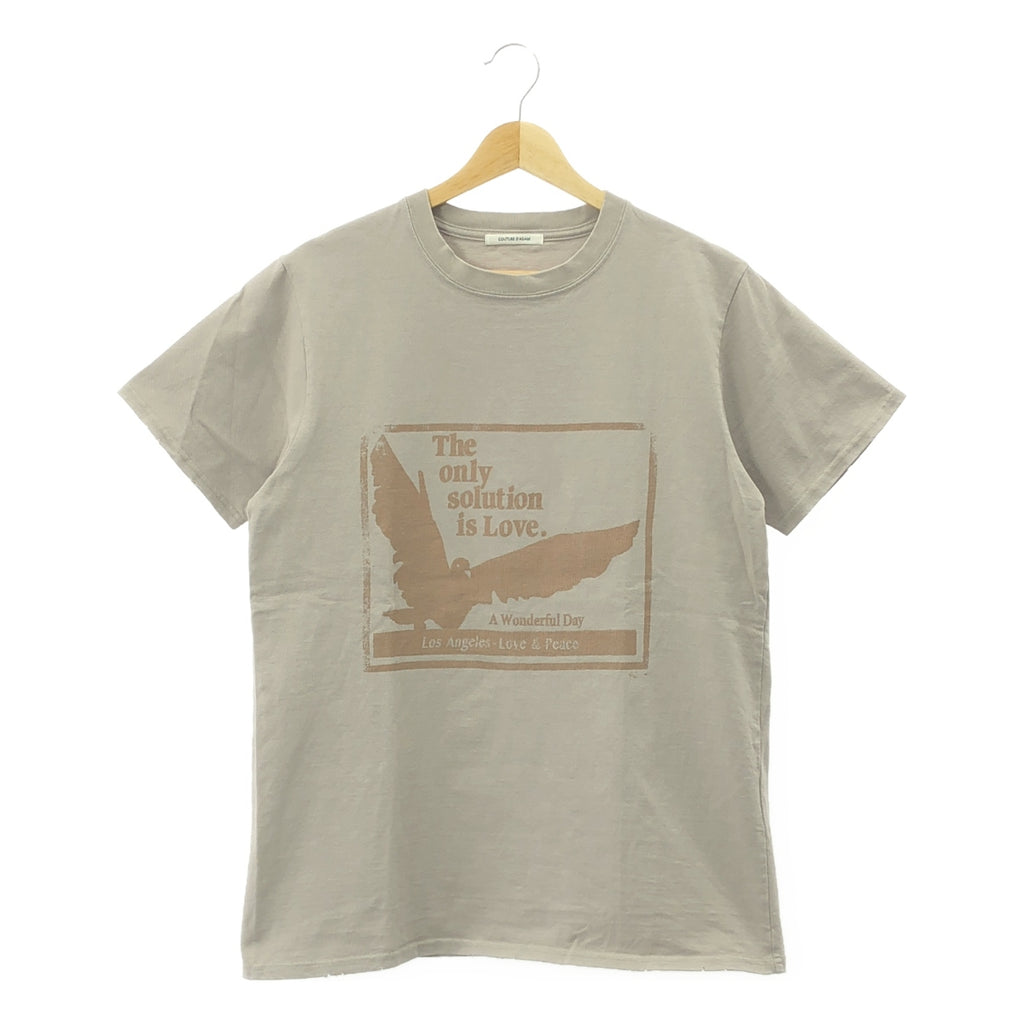 L'Appartement / アパルトモン | 2025SS | 【 COUTURE D’ADAM / クチュールドアダム 】 VINTAGE REMAKE T-SHIRT / ヴィンテージ加工 プリント Tシャツ カットソー | 38 |