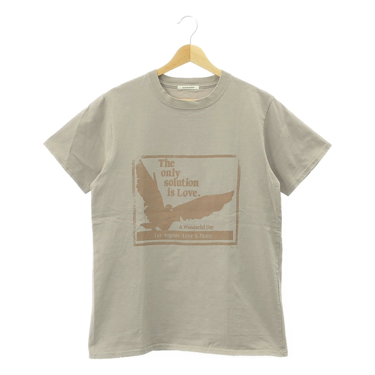 L'Appartement / アパルトモン | 2025SS | 【 COUTURE D’ADAM / クチュールドアダム 】 VINTAGE REMAKE T-SHIRT / ヴィンテージ加工 プリント Tシャツ カットソー | 38 |