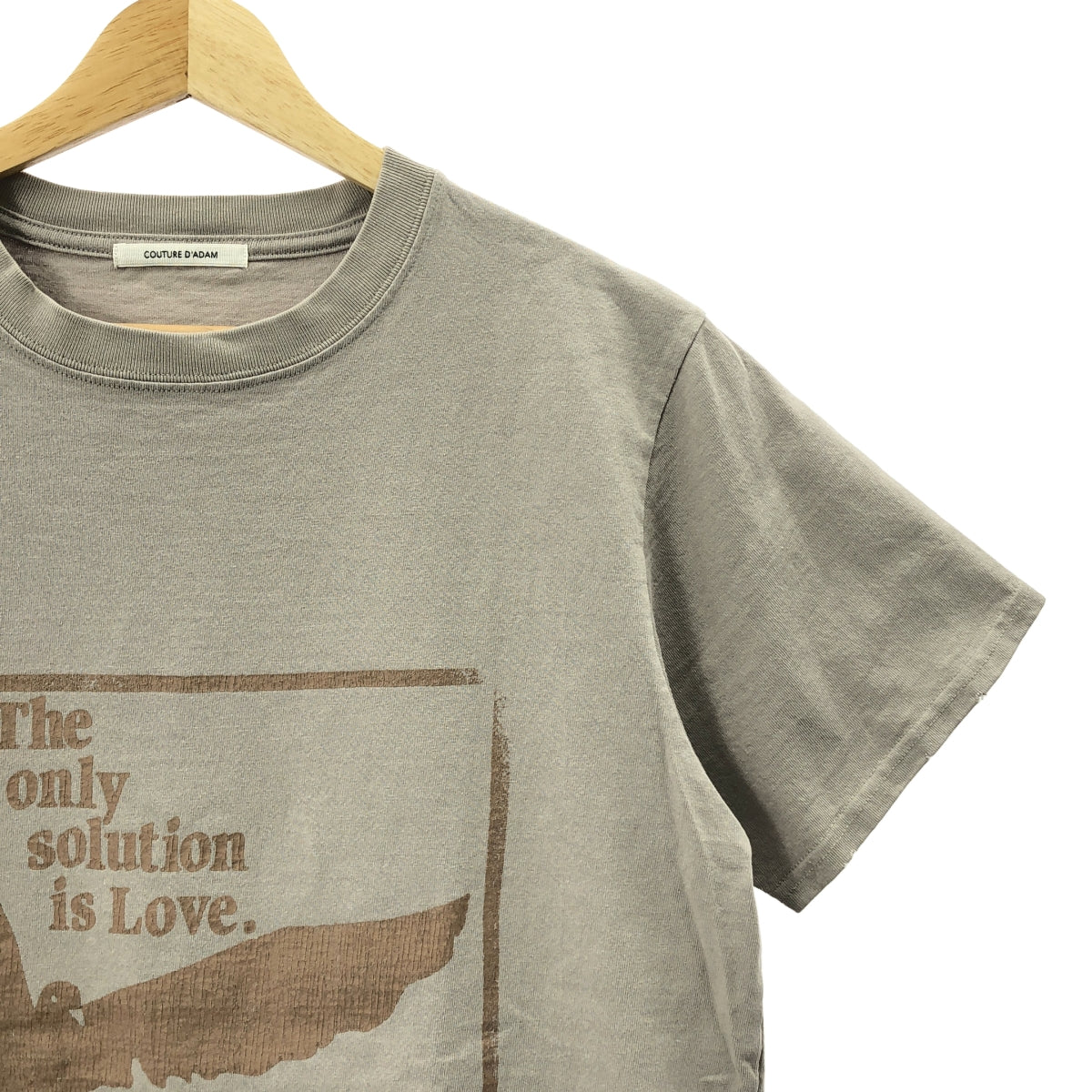 L'Appartement / アパルトモン | 2025SS | 【 COUTURE D’ADAM / クチュールドアダム 】 VINTAGE REMAKE T-SHIRT / ヴィンテージ加工 プリント Tシャツ カットソー | 38 |