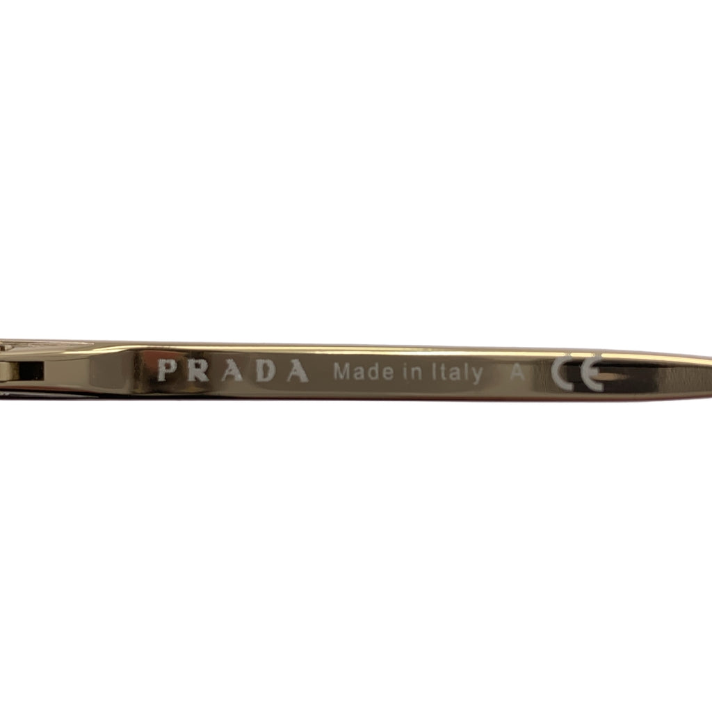 【미품】 PRADA / 프라다 | SPR65T 라운드 선글라스 안경 | ZVN-ODW 140 3N | 골드/브라운
